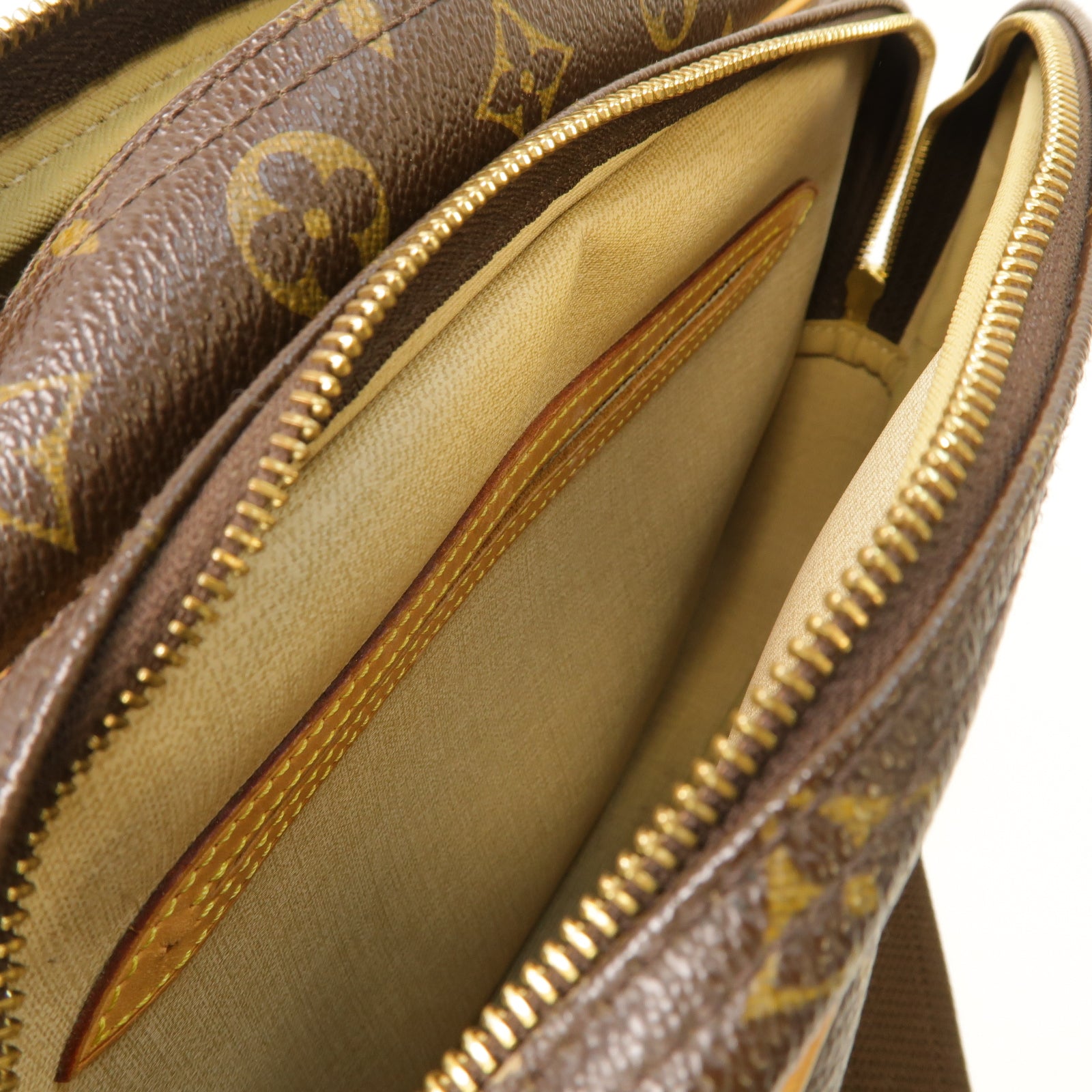 LOUIS VUITTON 【激減優惠】Monogram Reporter PM金扣肩背袋棕色