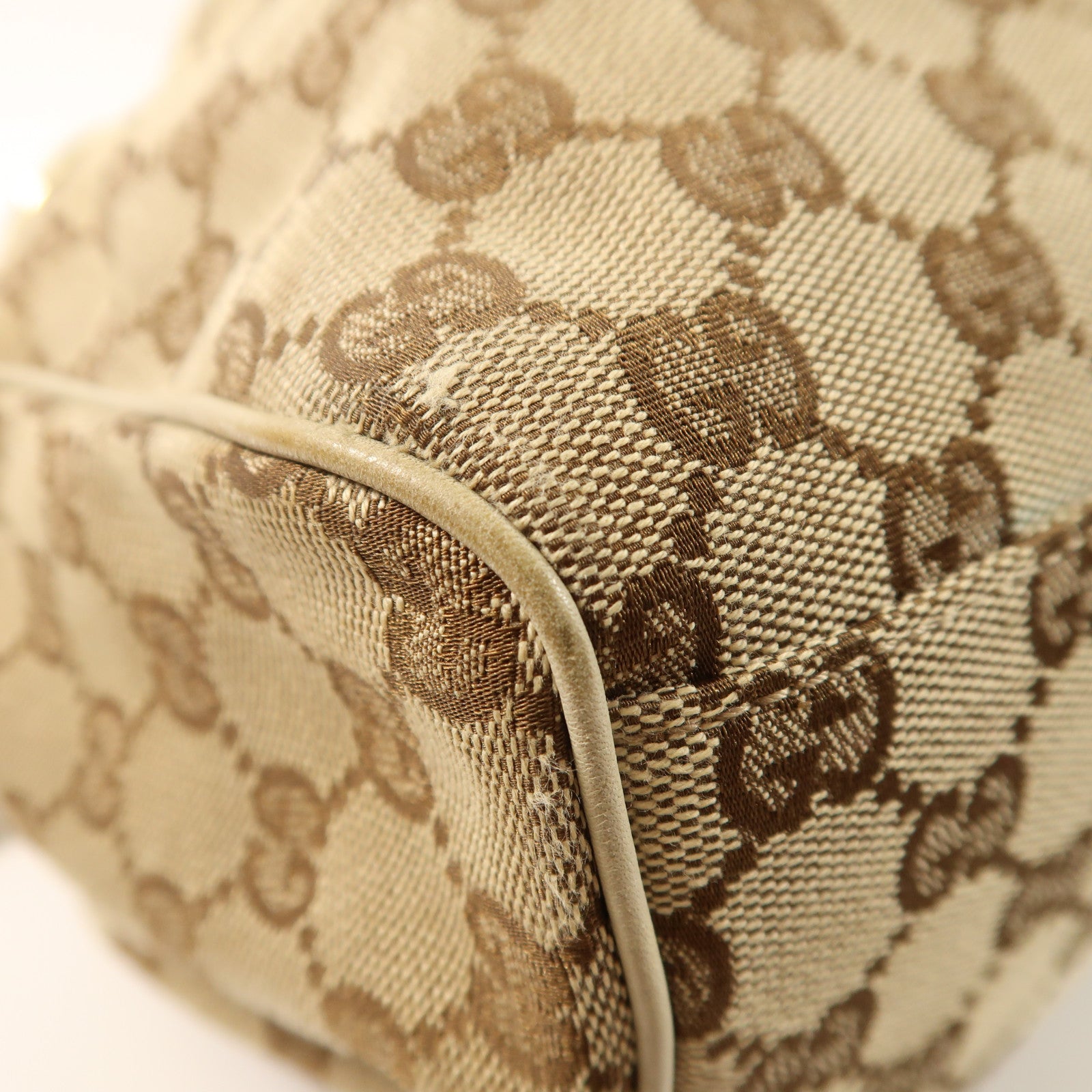 GUCCI 帆布Shoulder Bag金扣肩背袋
