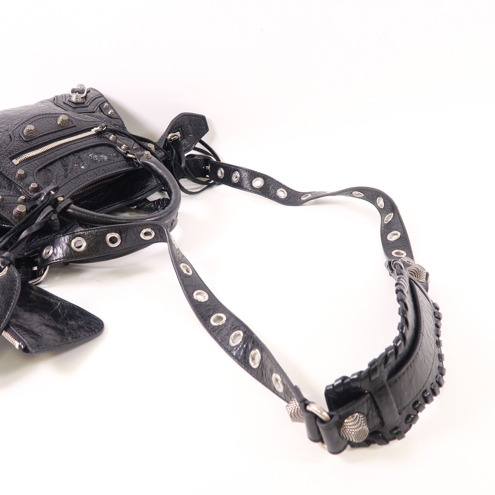 BALENCIAGA 牛皮皮革Neo Cagole銀扣手挽肩背兩用袋