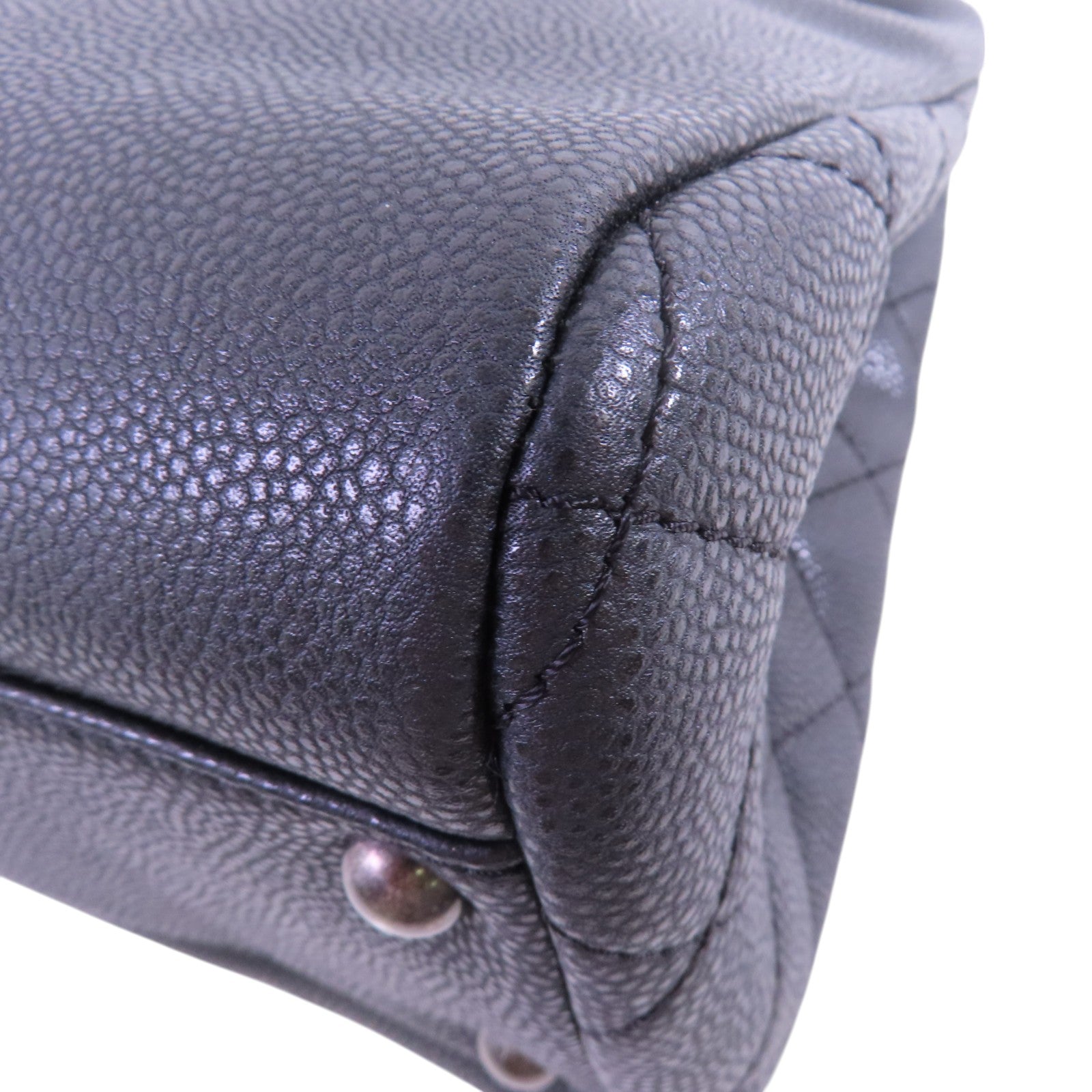 CHANEL 牛皮皮革Chain Tote Bag鏈帶肩背袋