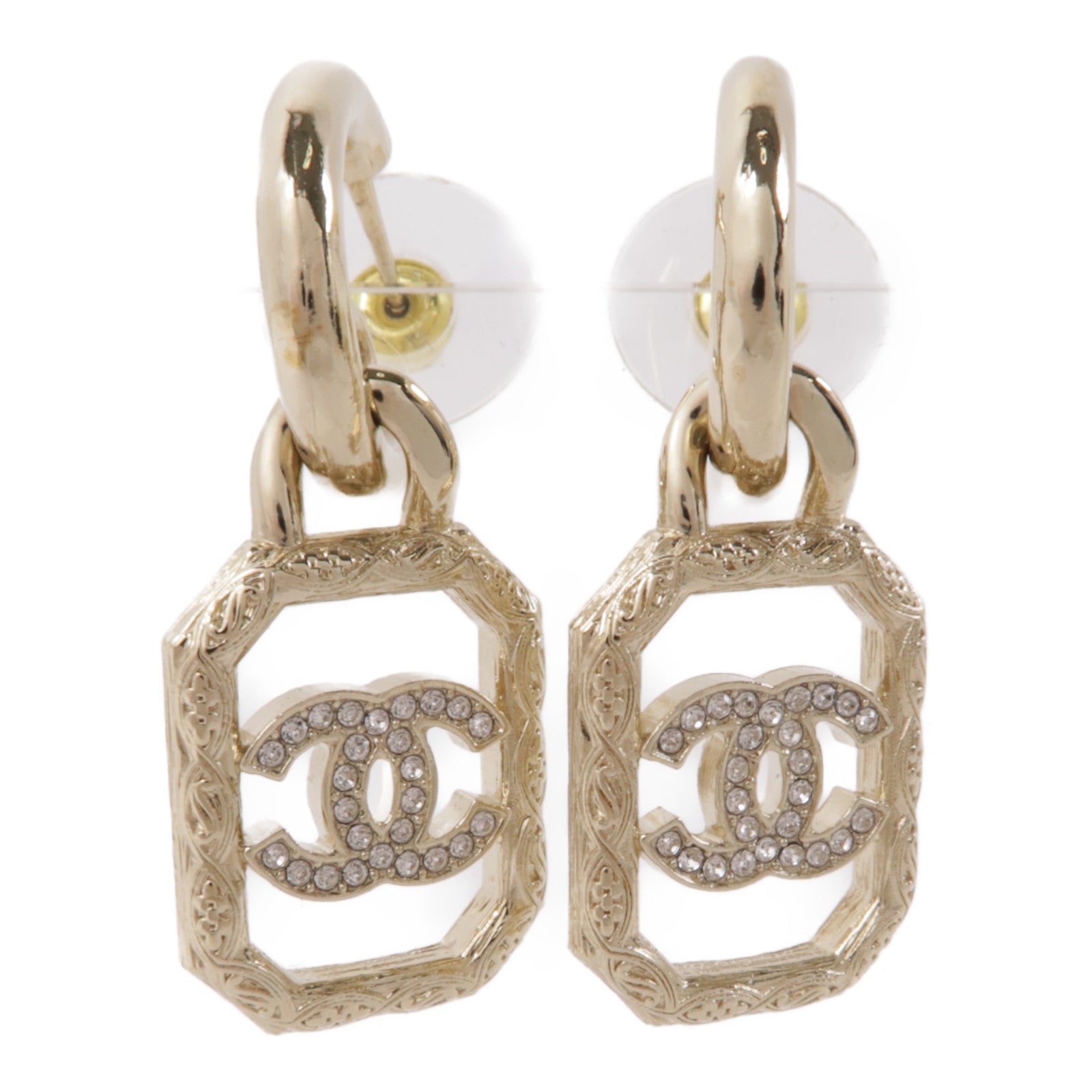 CHANEL 金屬Earrings耳環金色