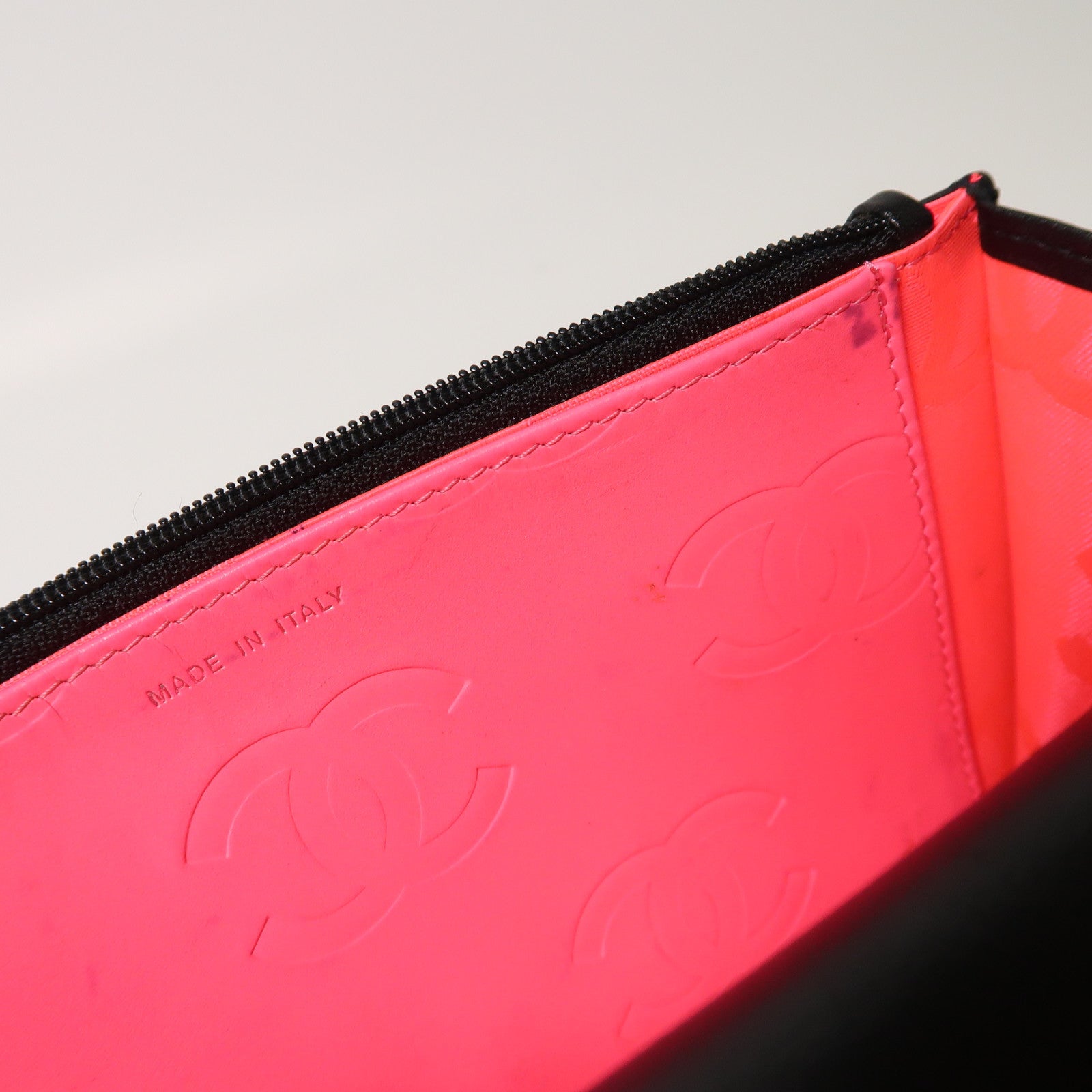 CHANEL 菱格牛皮皮革Cambon Wallet On Chain銀扣鏈帶肩背袋黑色
