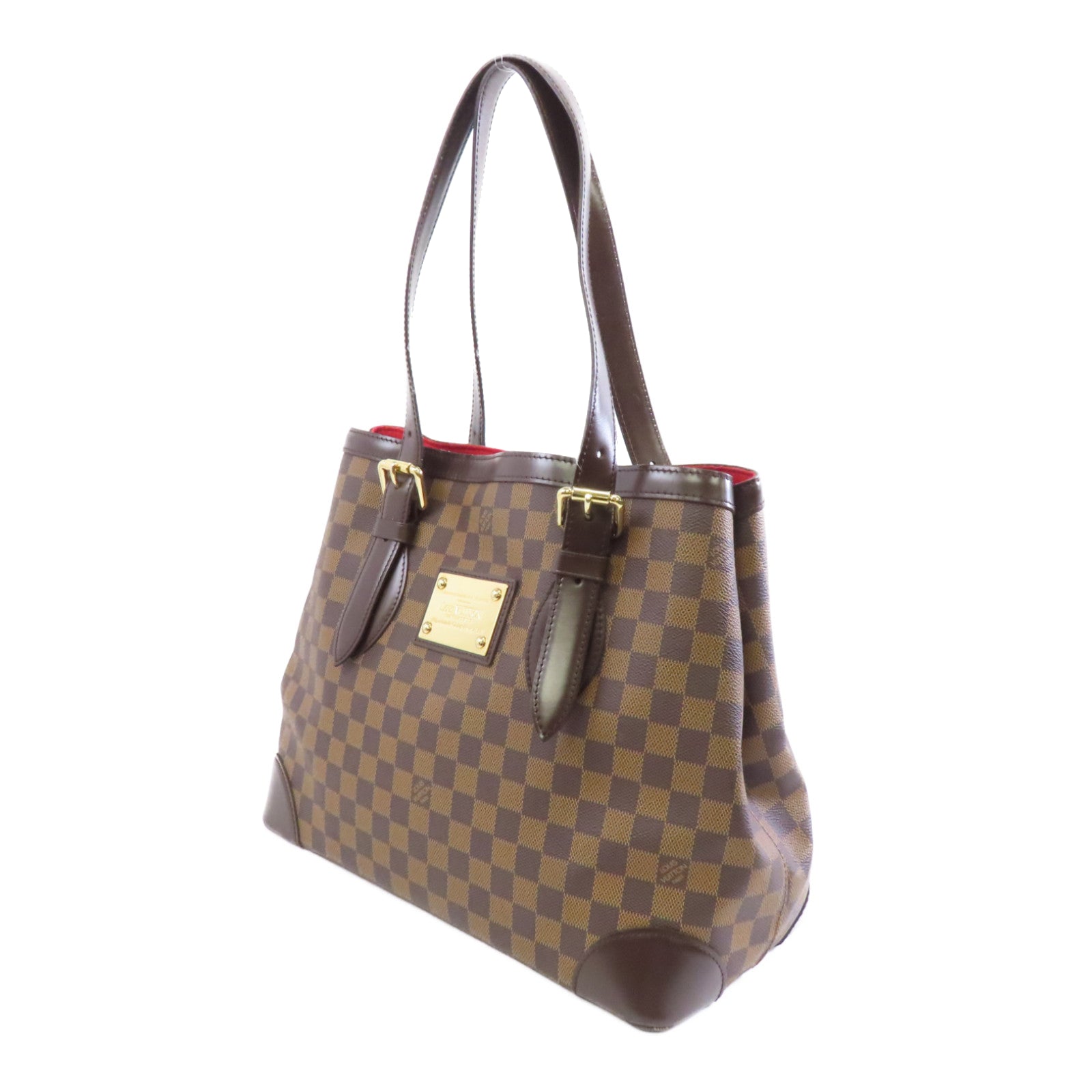 LOUIS VUITTON 【激減優惠】Damier Hampstead GM金扣肩背袋啡色