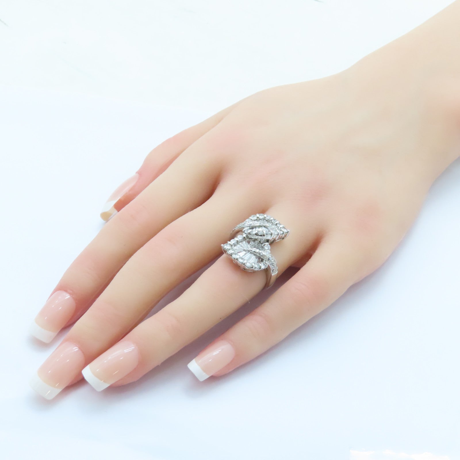 JEWELRY PT900鉑金Diamond Ring 2.66ct鑽石戒指US#5