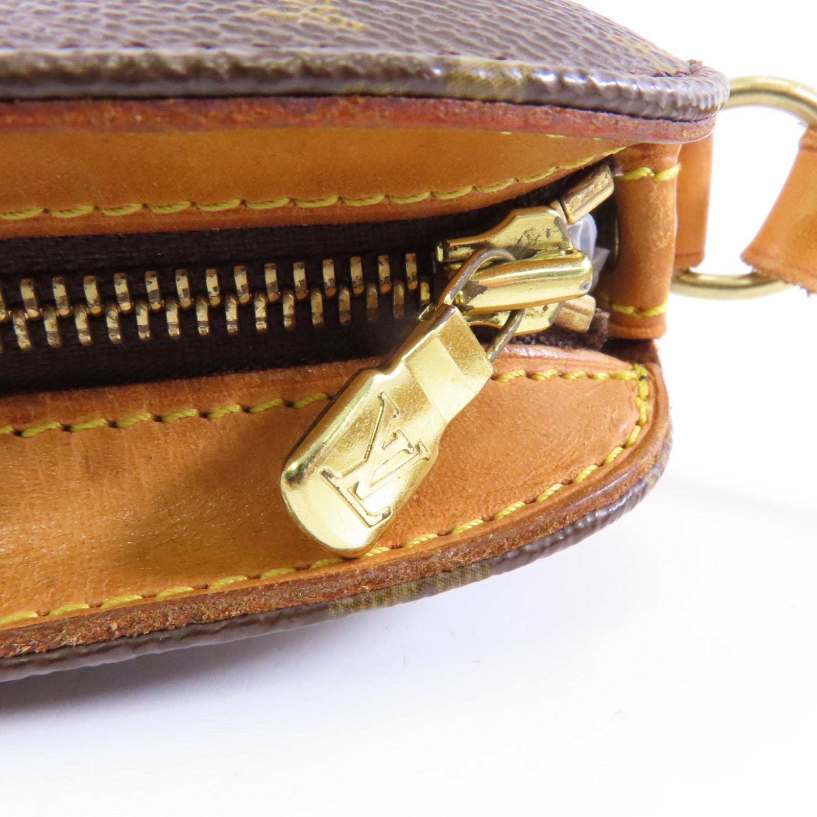 LOUIS VUITTON Monogram Drouot金扣肩背袋棕色