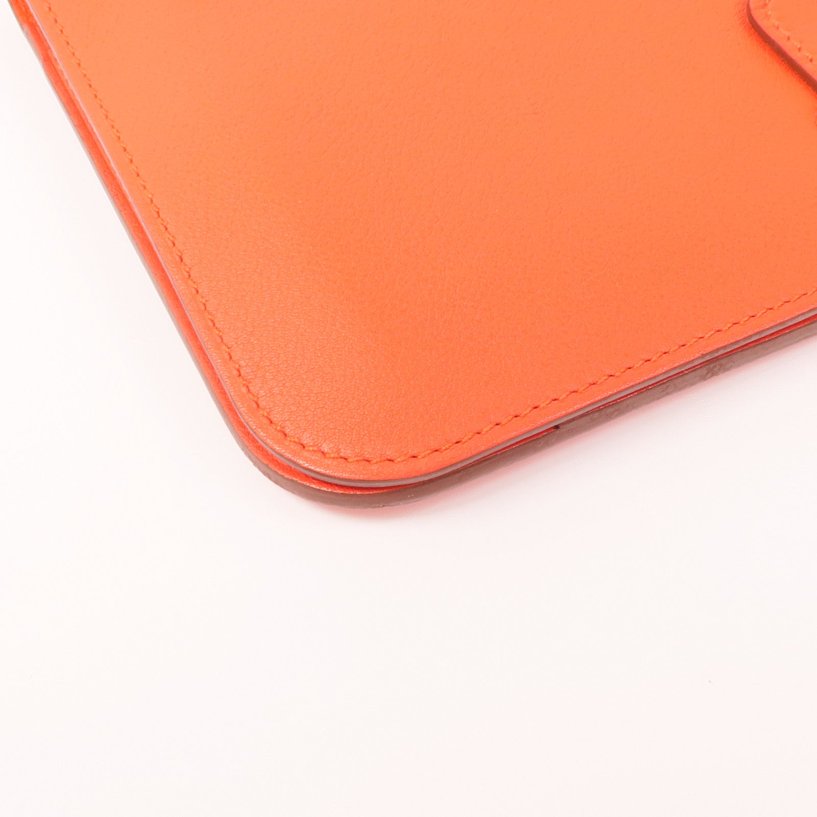 HERMES Swift皮革Dogon GM銀扣長錢包Capucine