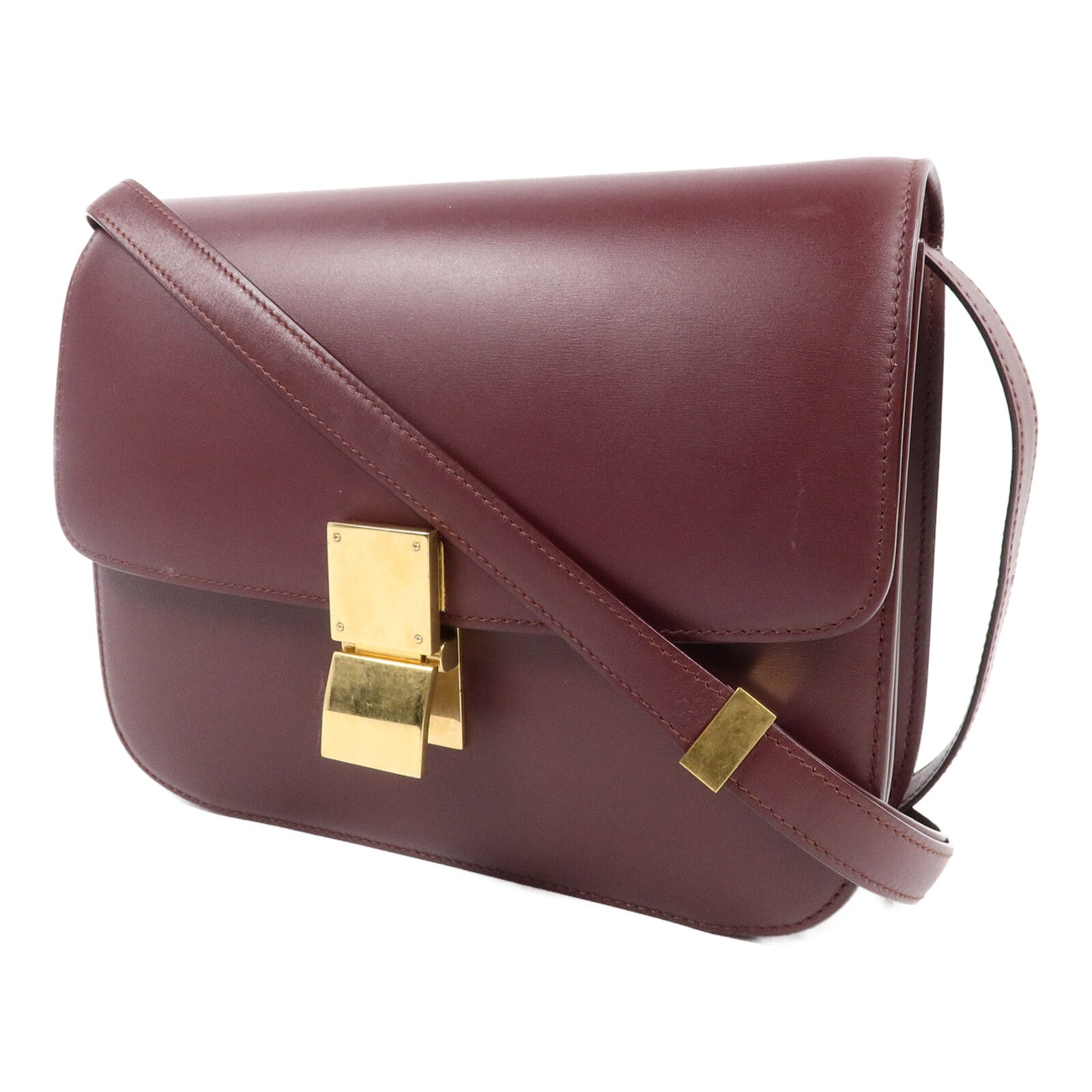CELINE 牛皮皮革Classic Box Medium肩背袋