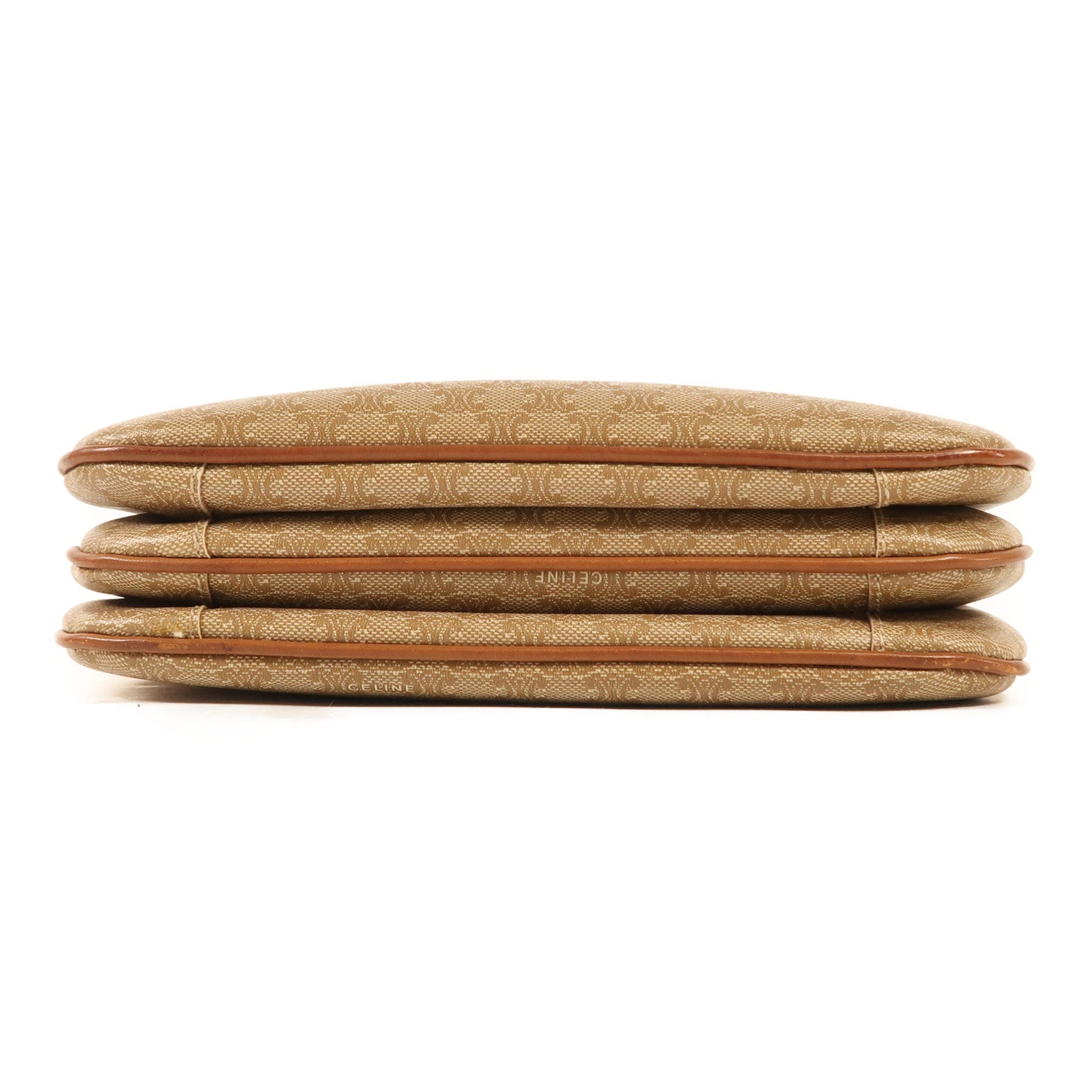 CELINE 牛皮皮革Vintage Crossbody Bag金扣肩背袋