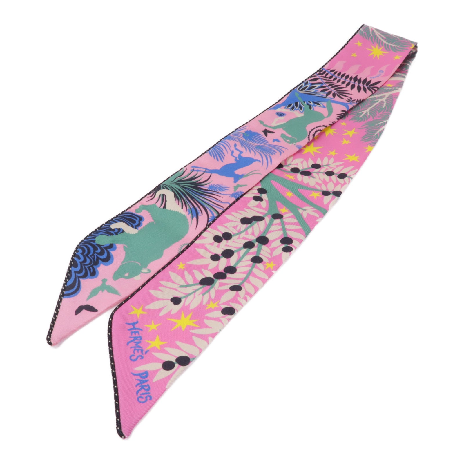 HERMES 【激減優惠】絲質Twilly絲巾