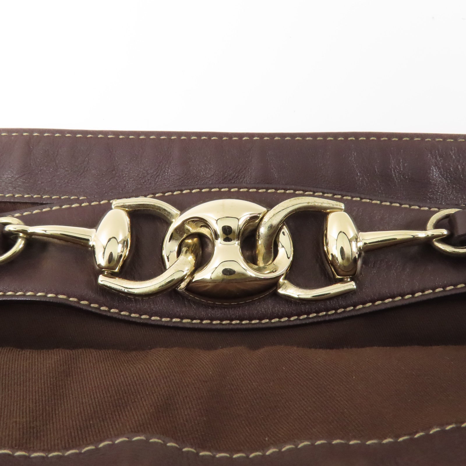 GUCCI 帆布Shoulder Bag金扣肩背袋