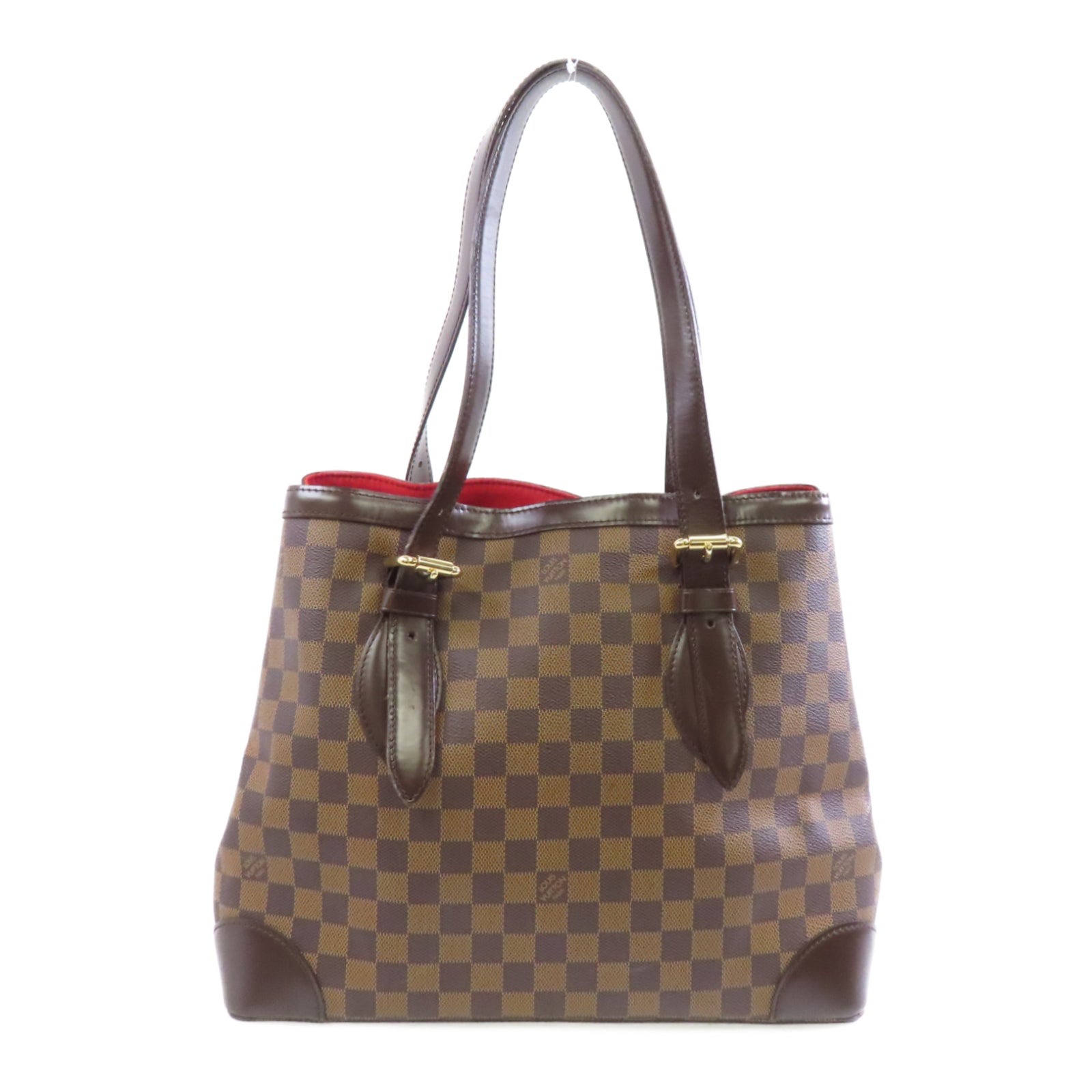 LOUIS VUITTON 【激減優惠】Damier Hampstead GM金扣肩背袋啡色
