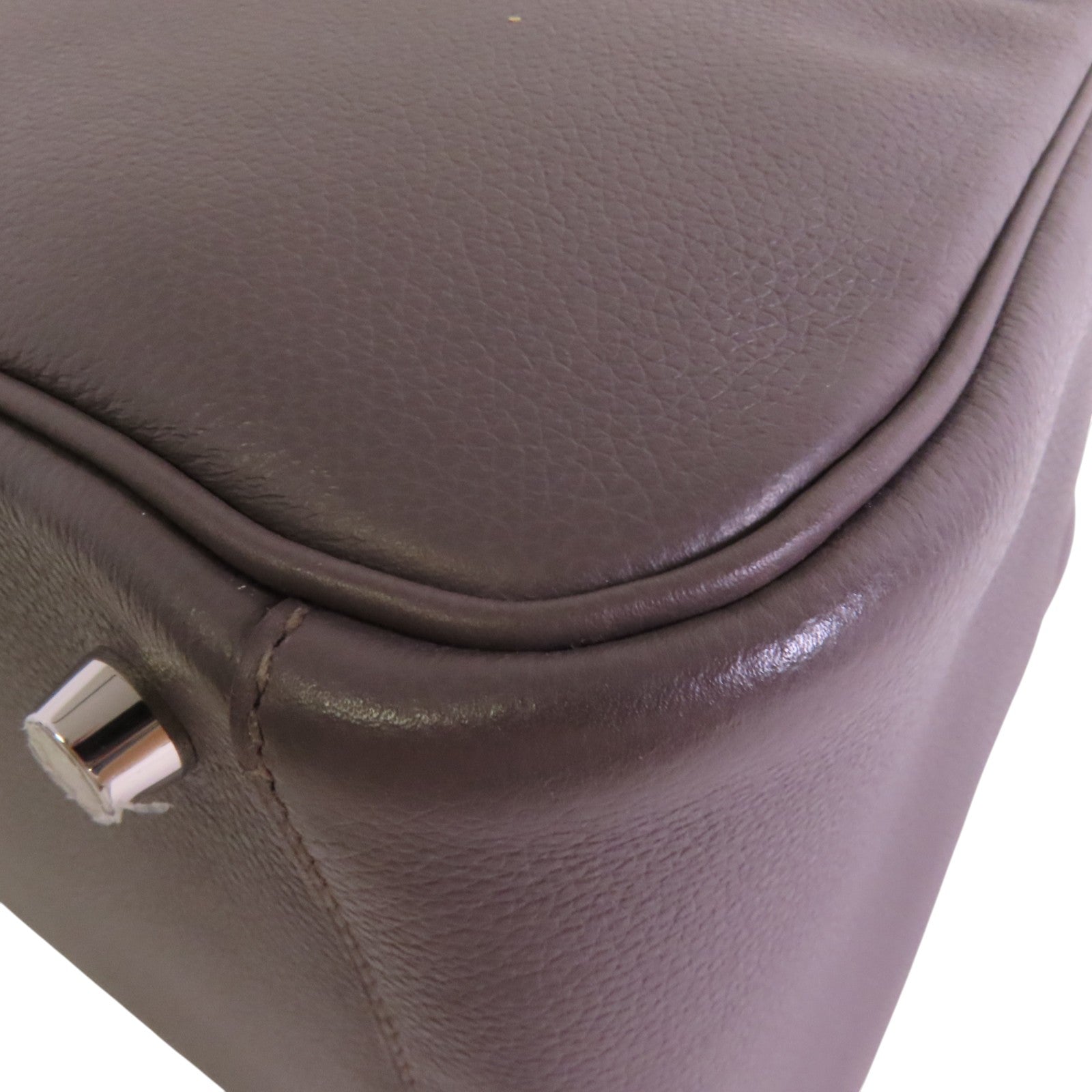 HERMES Evercolor皮革Lindy 26銀扣肩背袋