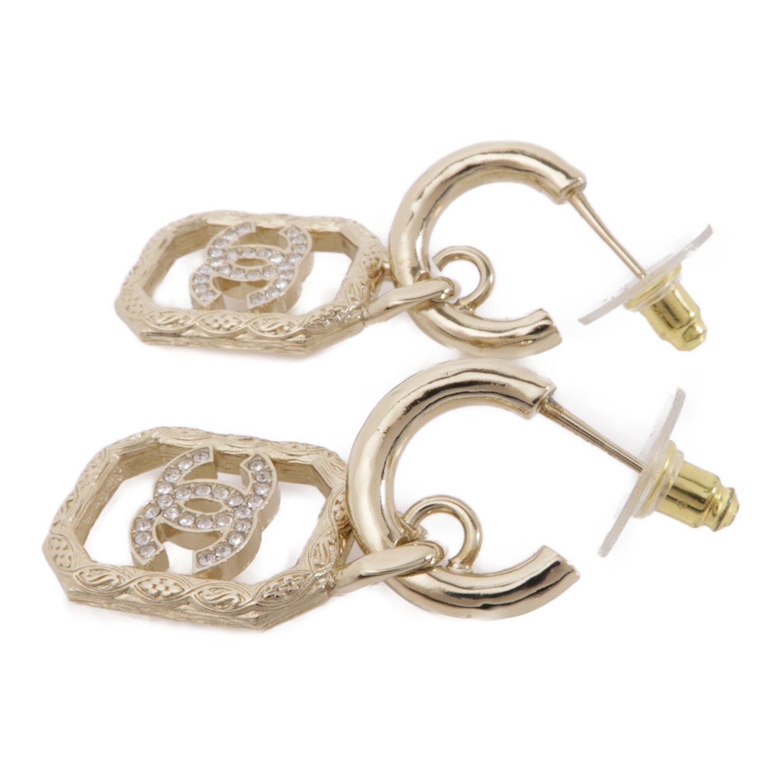 CHANEL 金屬Earrings耳環金色