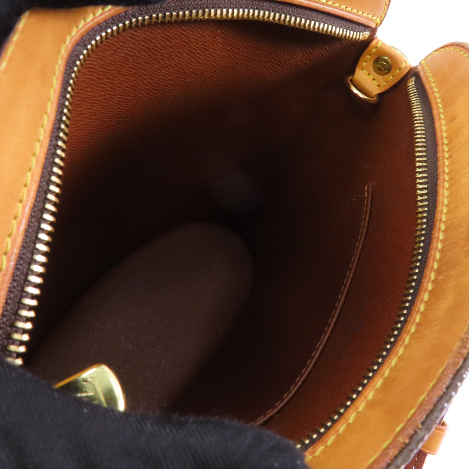 LOUIS VUITTON Monogram Drouot金扣肩背袋棕色