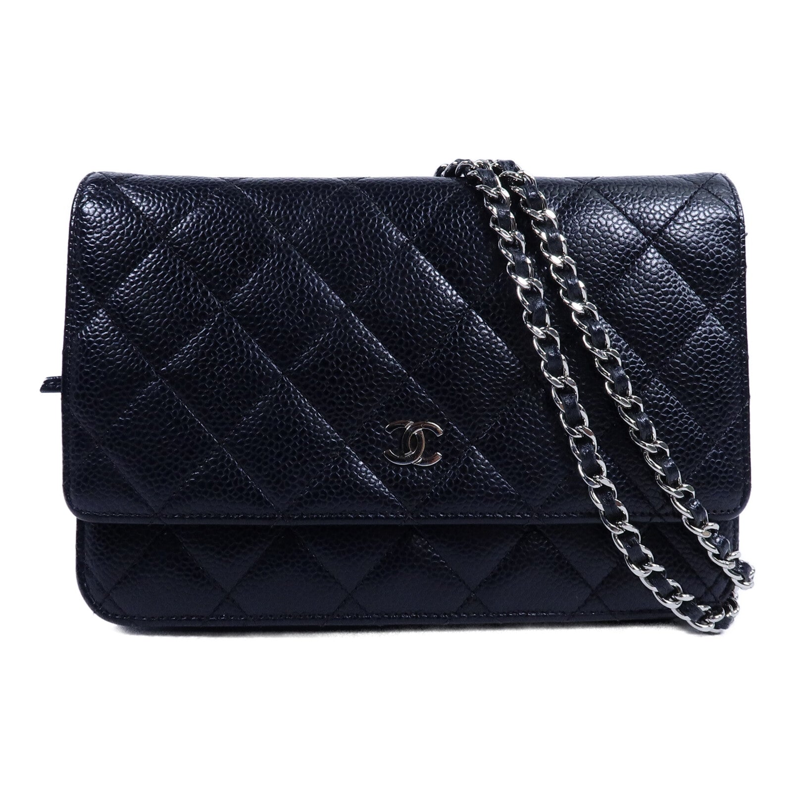CHANEL 牛皮皮革WOC Wallet On Chain鏈帶肩背袋
