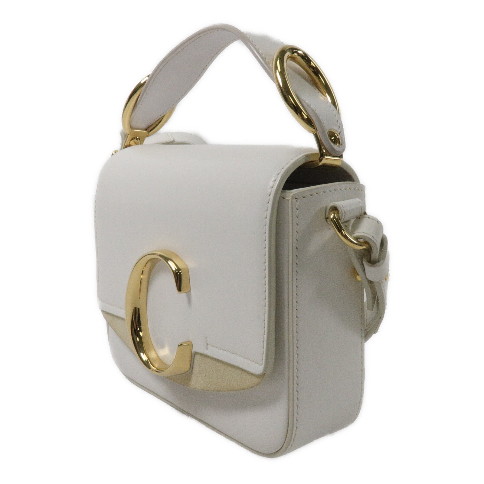 Chloe 牛皮皮革Mini Cloe C Bag手挽肩背兩用袋