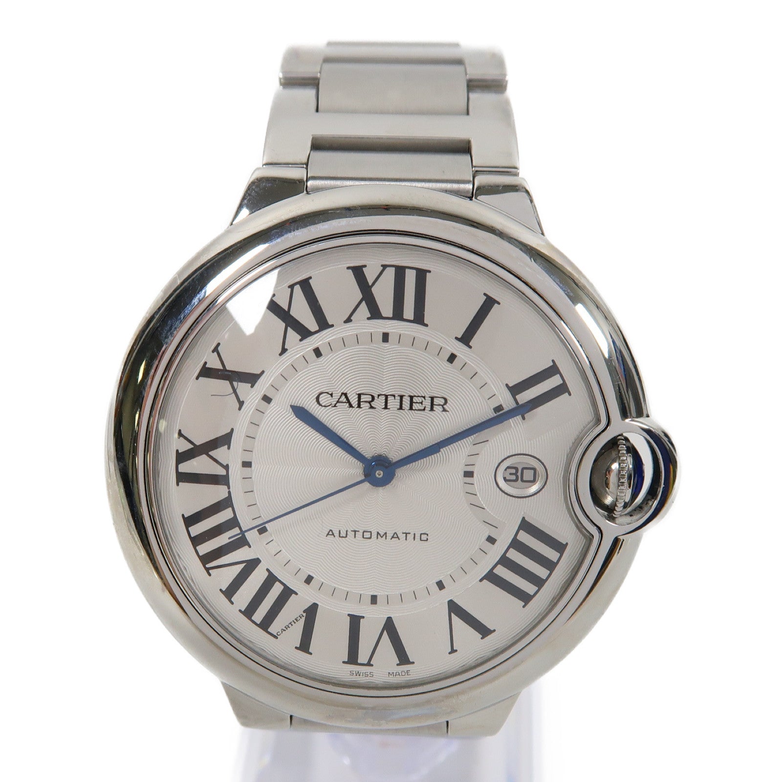 CARTIER Ballon Blue不鏽鋼手錶自動機芯銀色