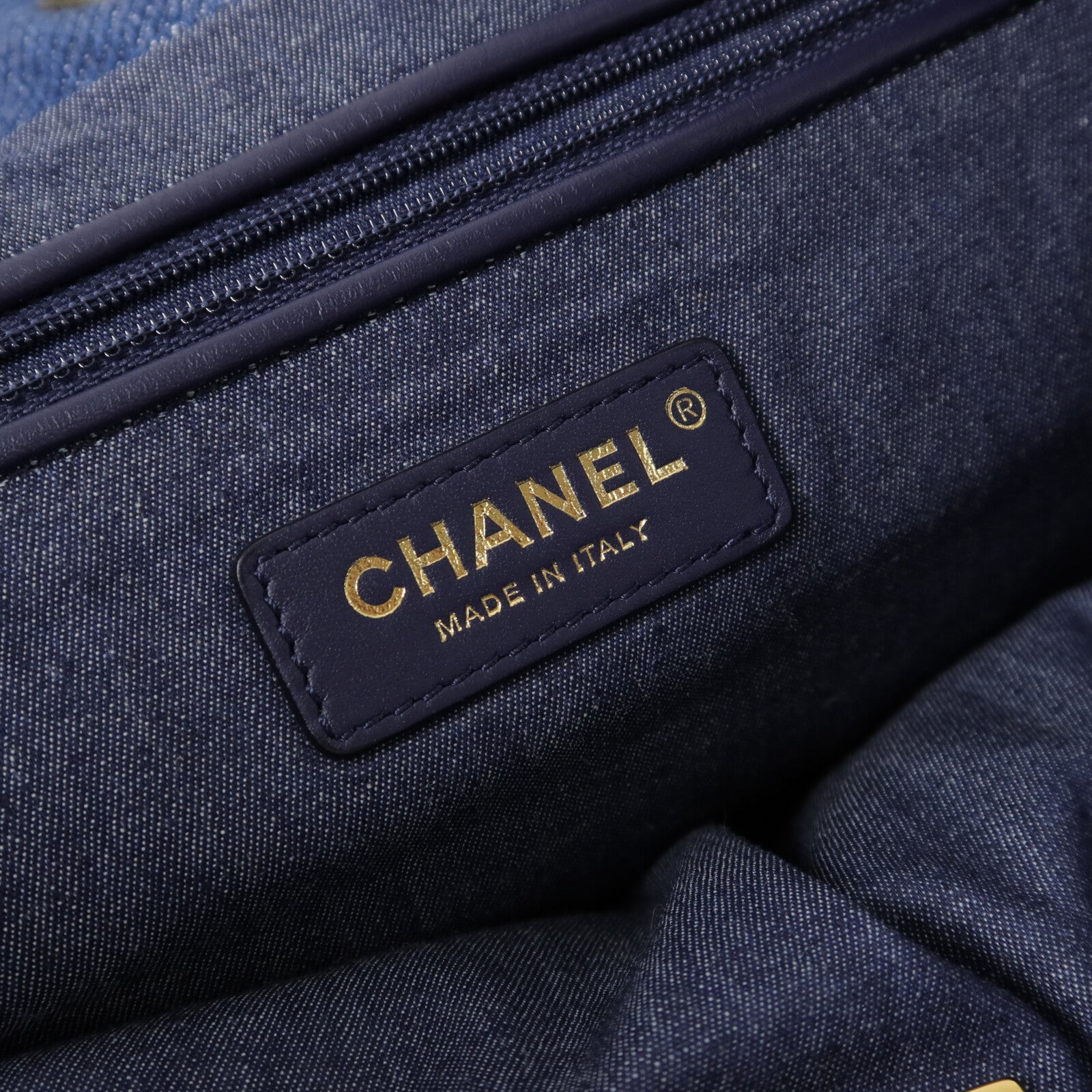 CHANEL 牛仔布Shoulder Bag肩背袋
