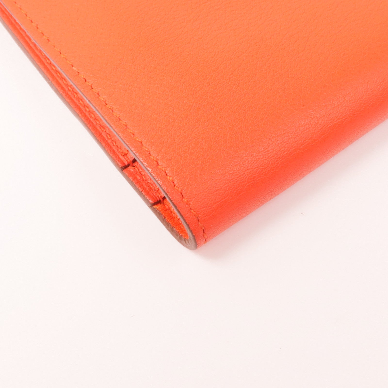 HERMES Swift皮革Dogon GM銀扣長錢包Capucine