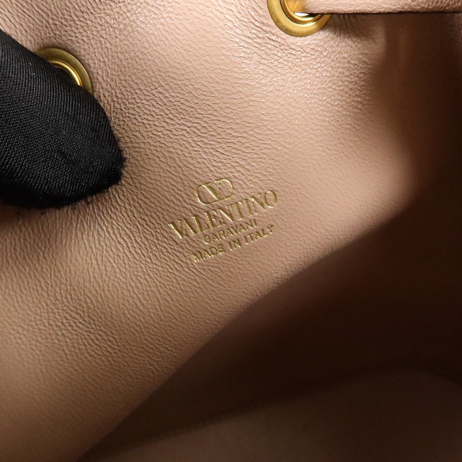 Valentino Nappa皮革VLogo Signature Bucket Bag鏈帶肩背袋