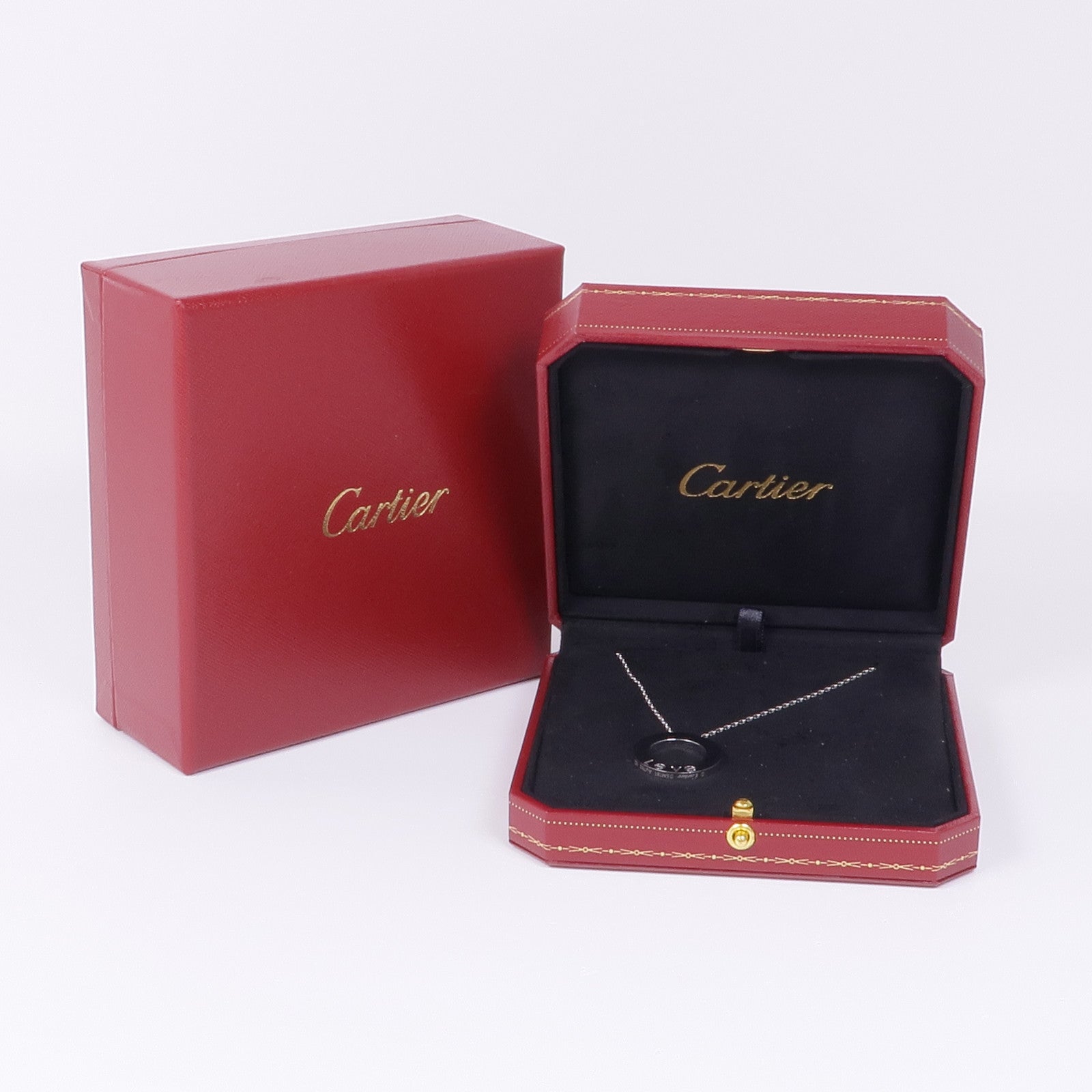 CARTIER 18K白金Love Necklace項鍊