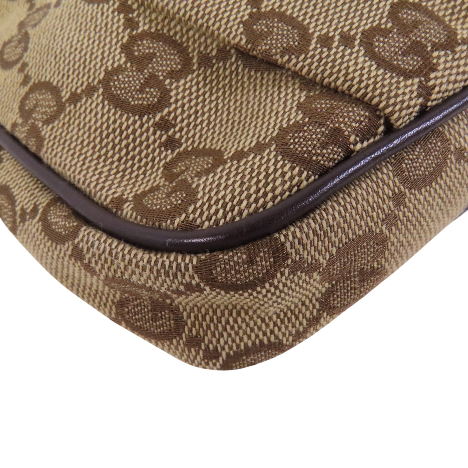 GUCCI GG帆布Mini Shoulder Bag金扣肩背袋