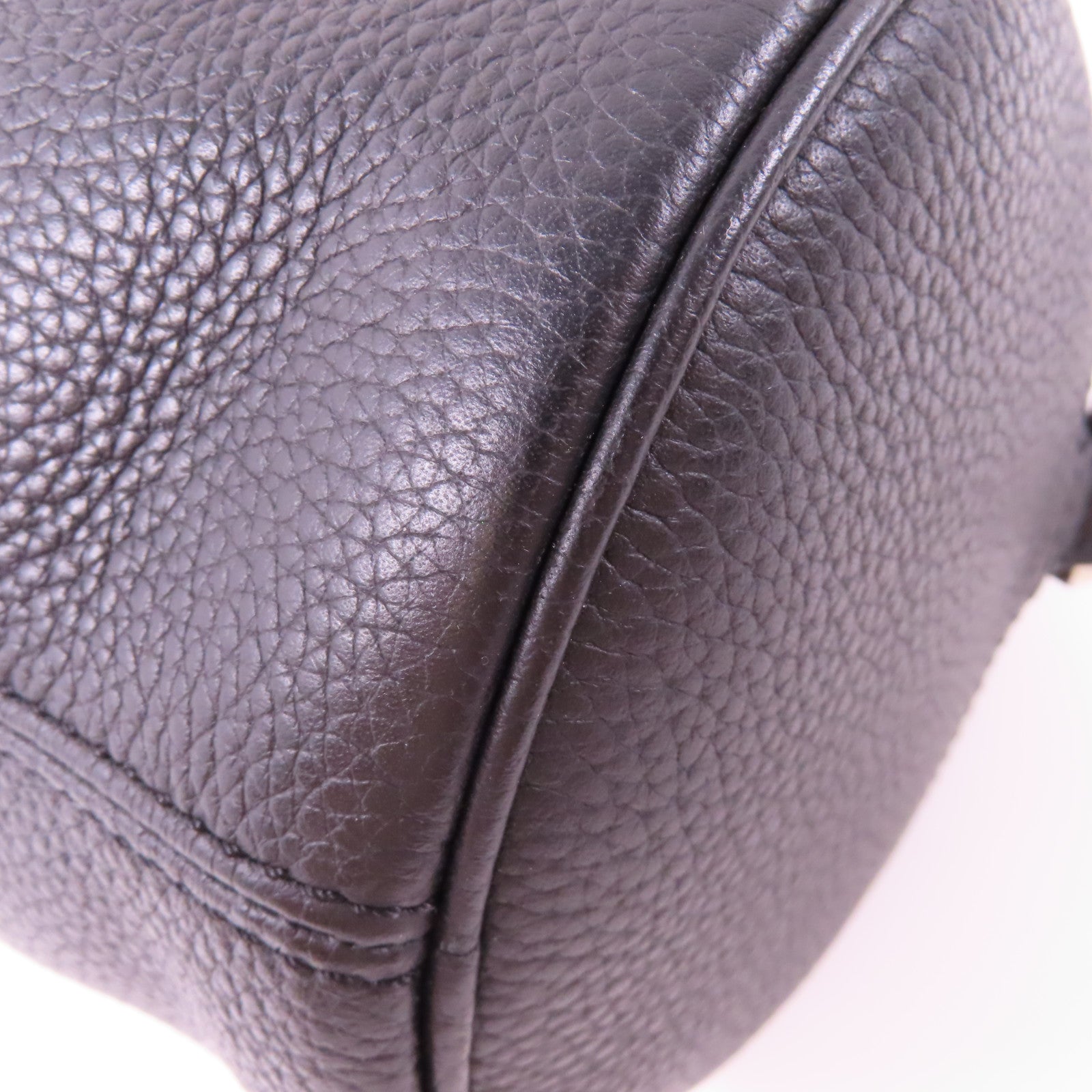 Dior 牛皮皮革Dior atelier 3銀扣肩背袋黑色