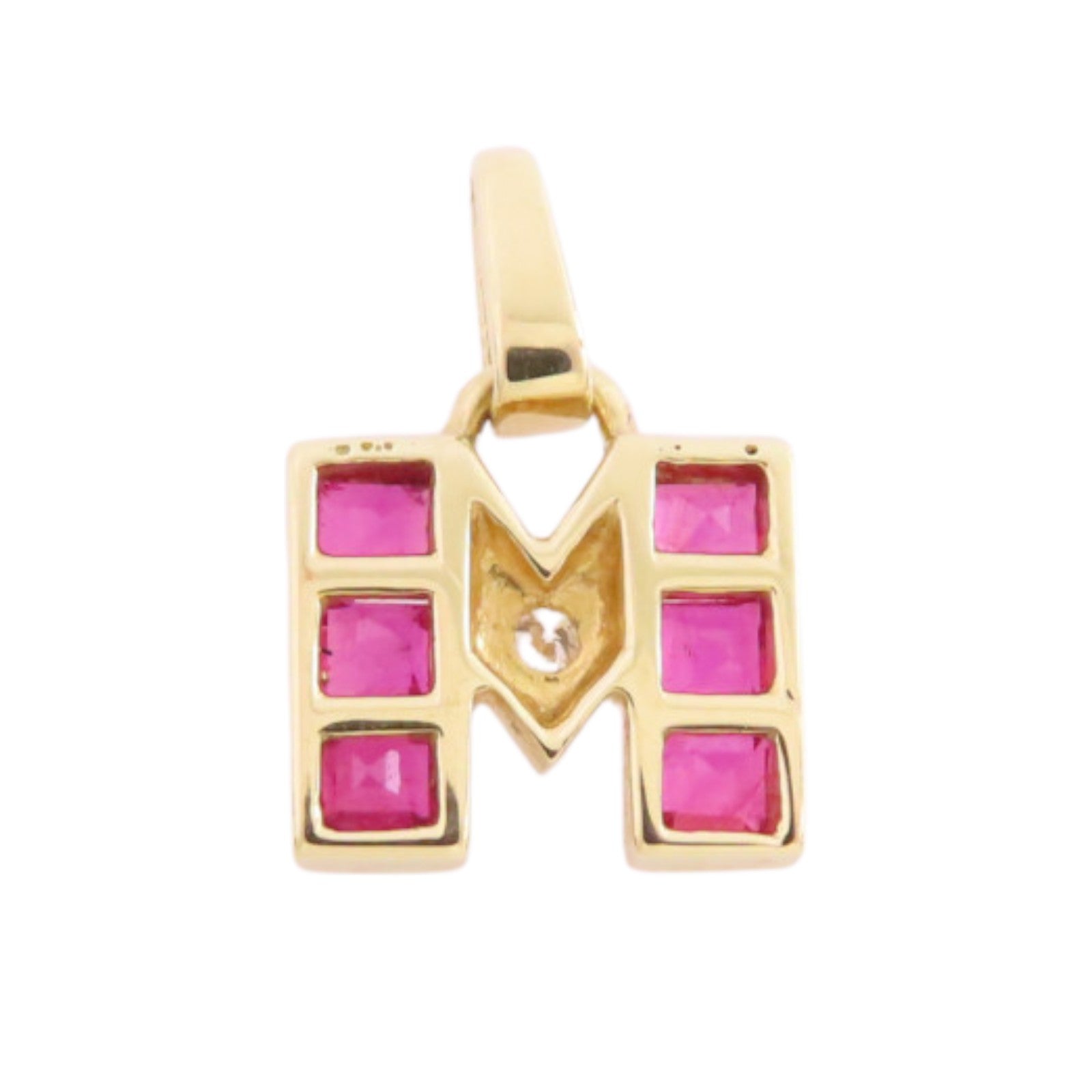 MIKIMOTO 18K黃金/紅寶石/鑽石Ruby Diamond Pendant Top吊墜頭扣