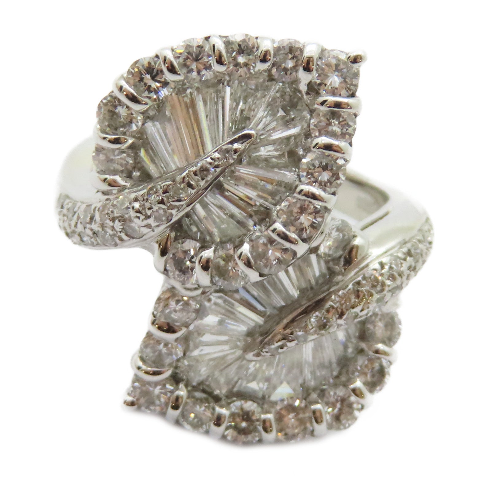JEWELRY PT900鉑金Diamond Ring 2.66ct鑽石戒指US#5