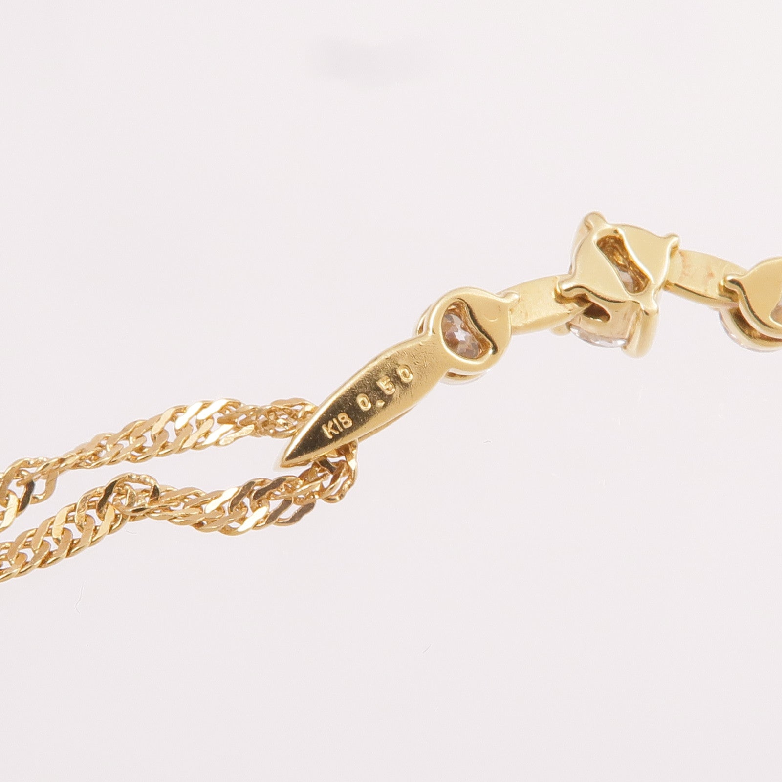 JEWELRY 【激減優惠】18K黃金Diamond Necklace鑽石項鍊