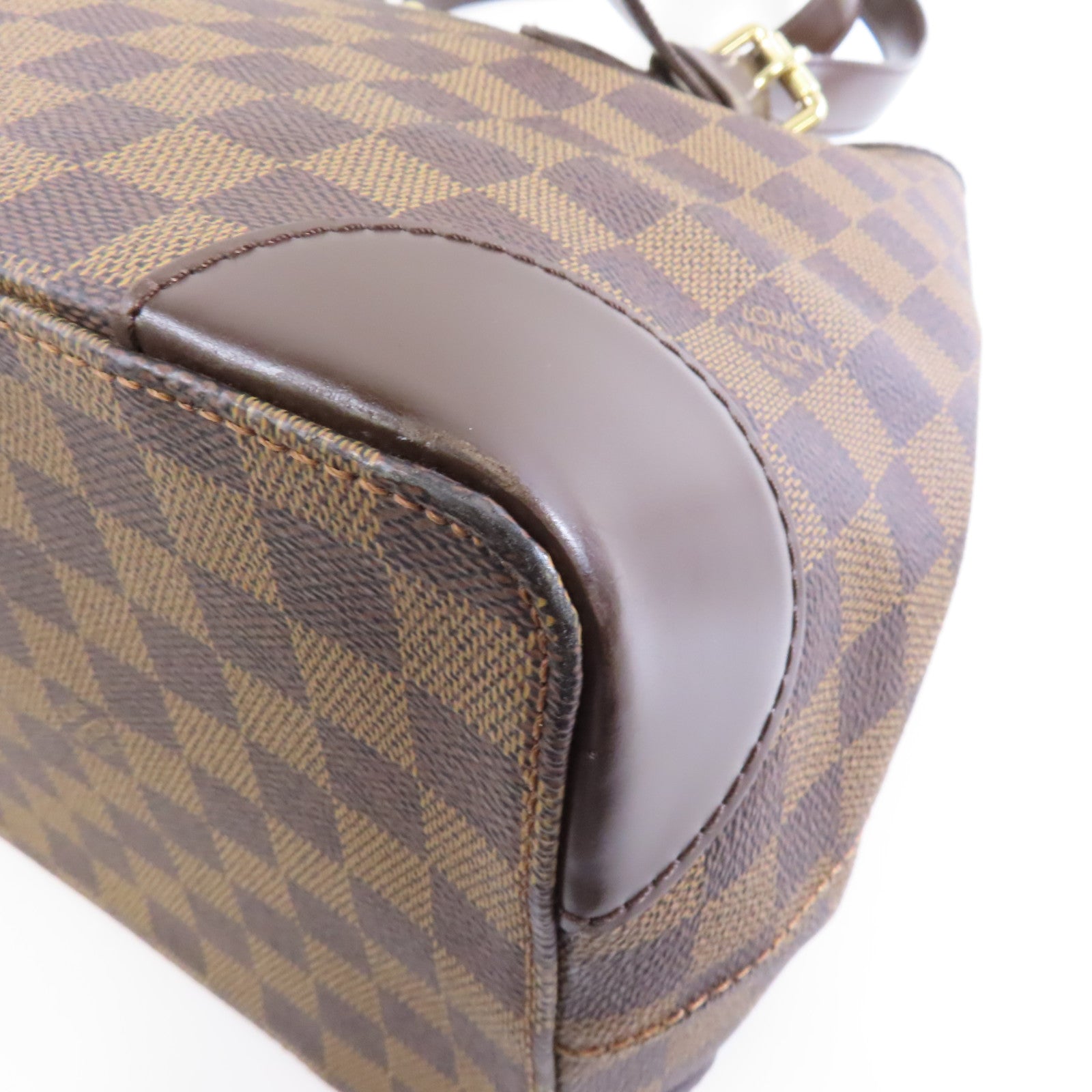 LOUIS VUITTON 【激減優惠】Damier Hampstead GM金扣肩背袋啡色
