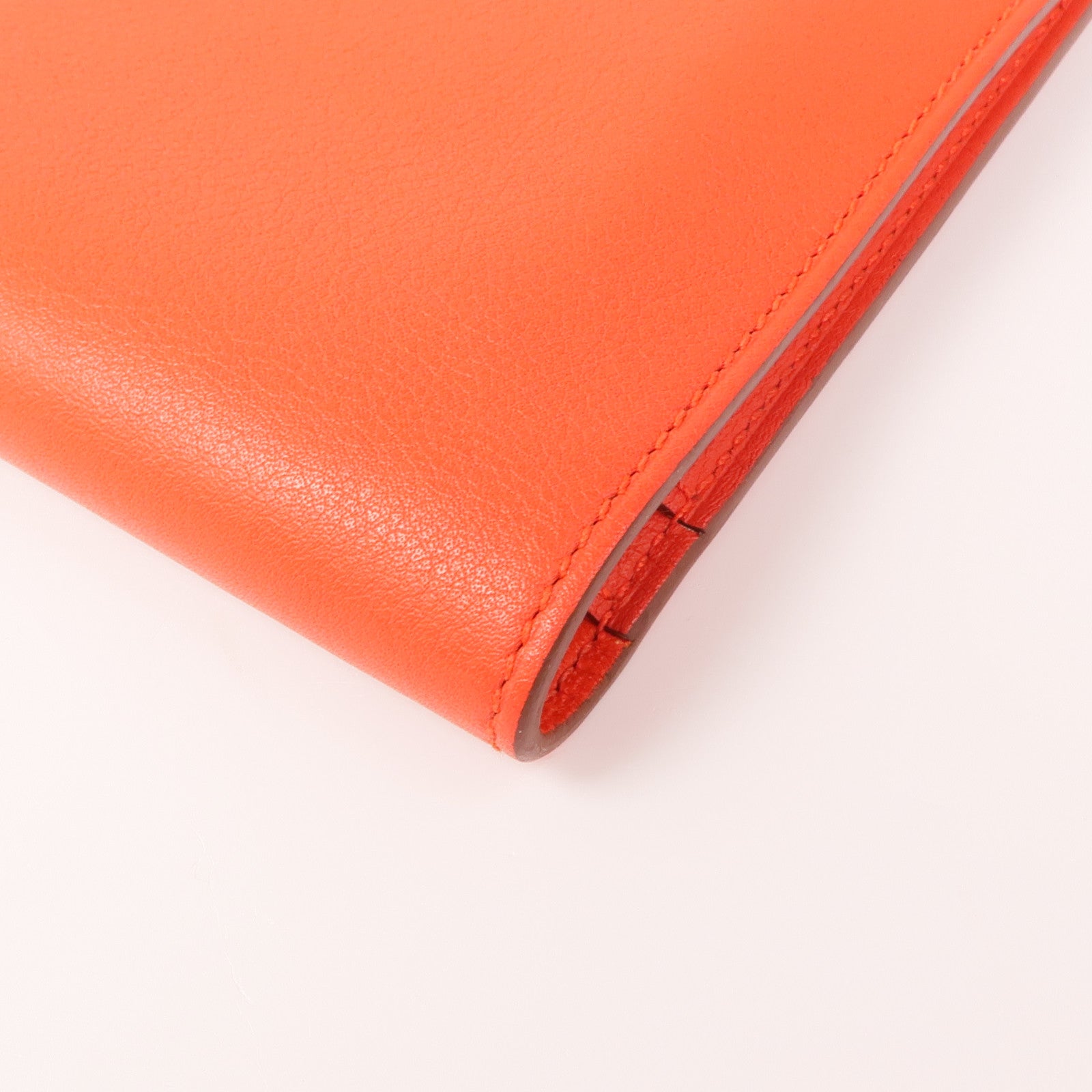 HERMES Swift皮革Dogon GM銀扣長錢包Capucine