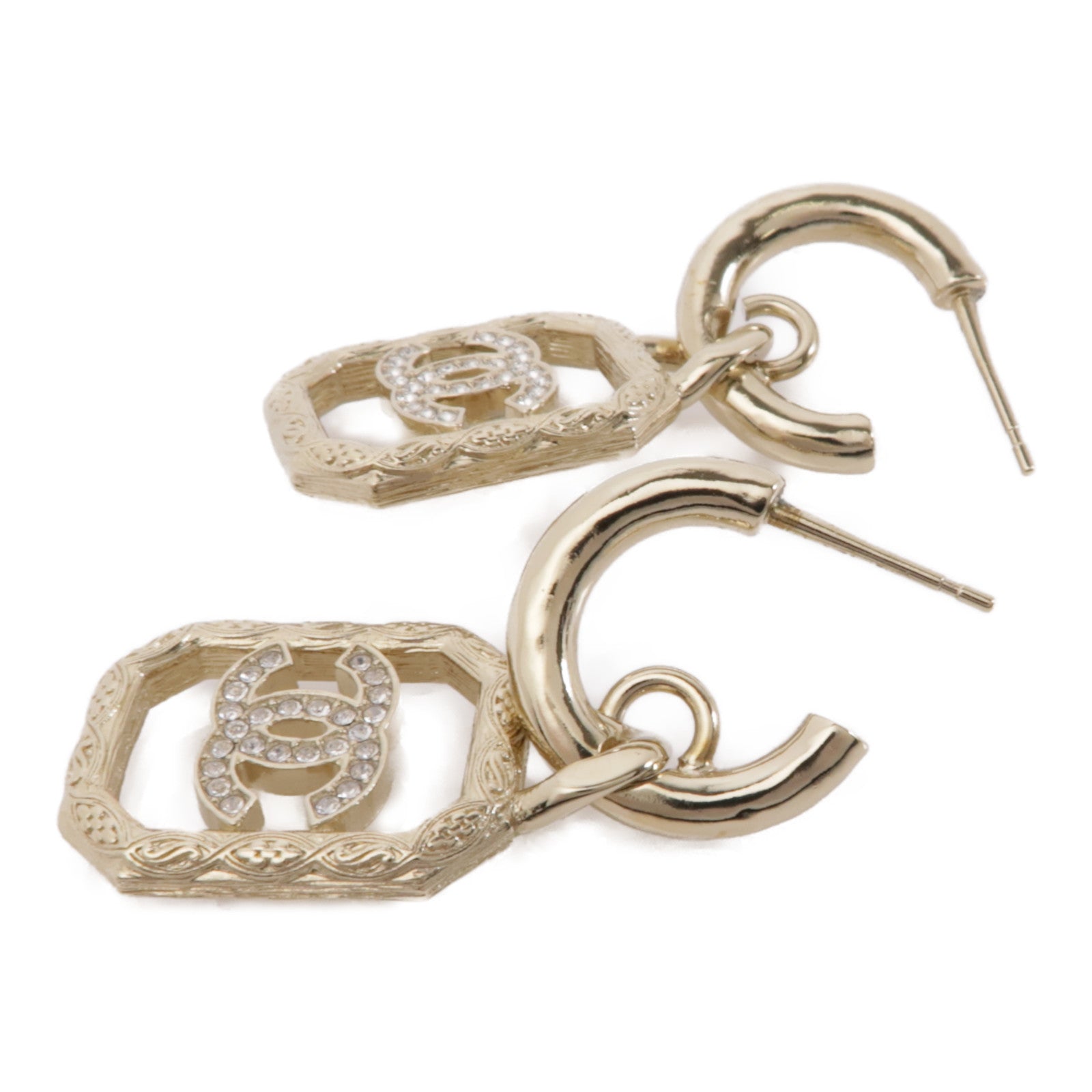CHANEL 金屬Earrings耳環金色