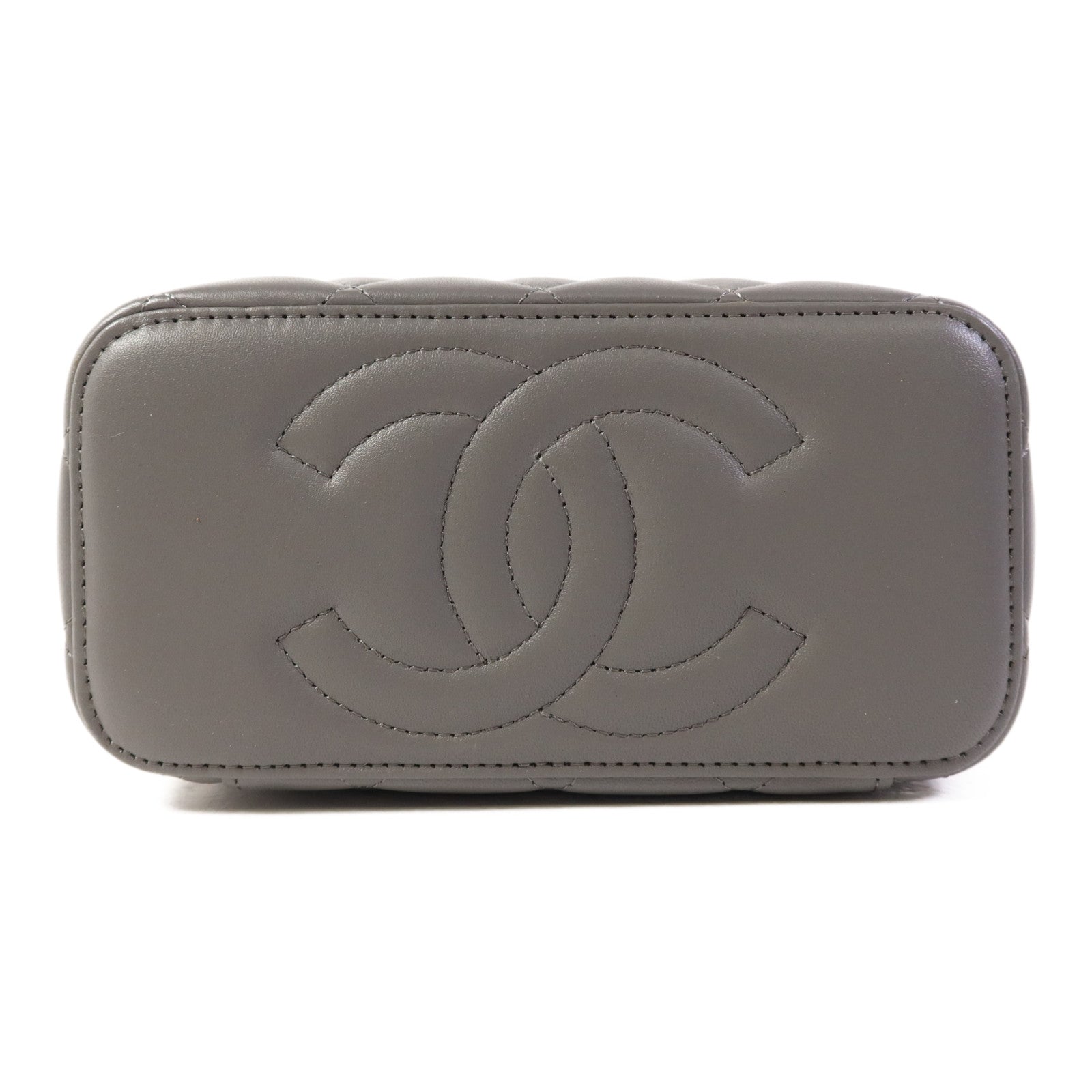 CHANEL 羊皮皮革Vanity Case金扣手挽肩背兩用袋