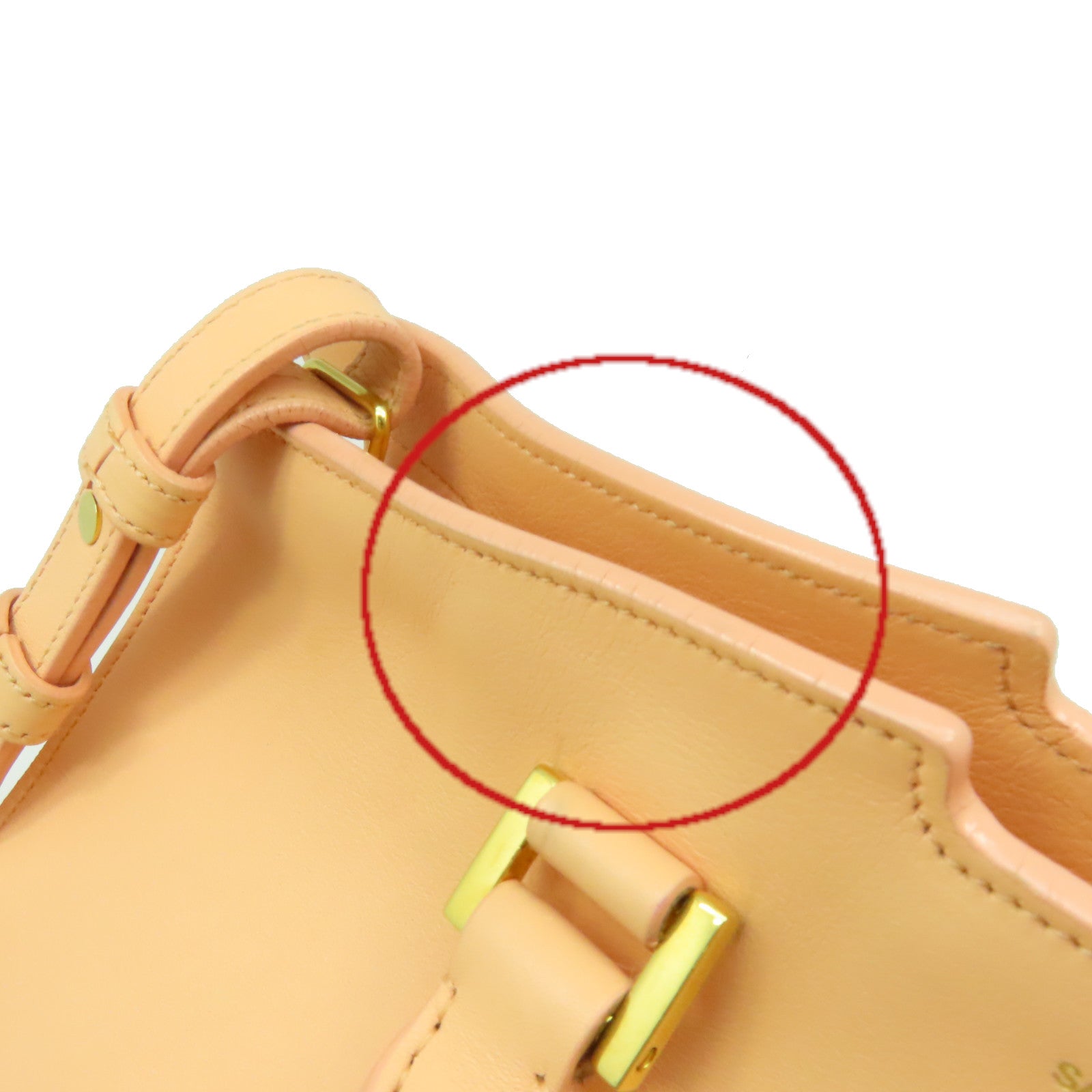 SAINT LAURENT 牛皮皮革2Way Shoulder Bag金扣手挽肩背兩用袋米色