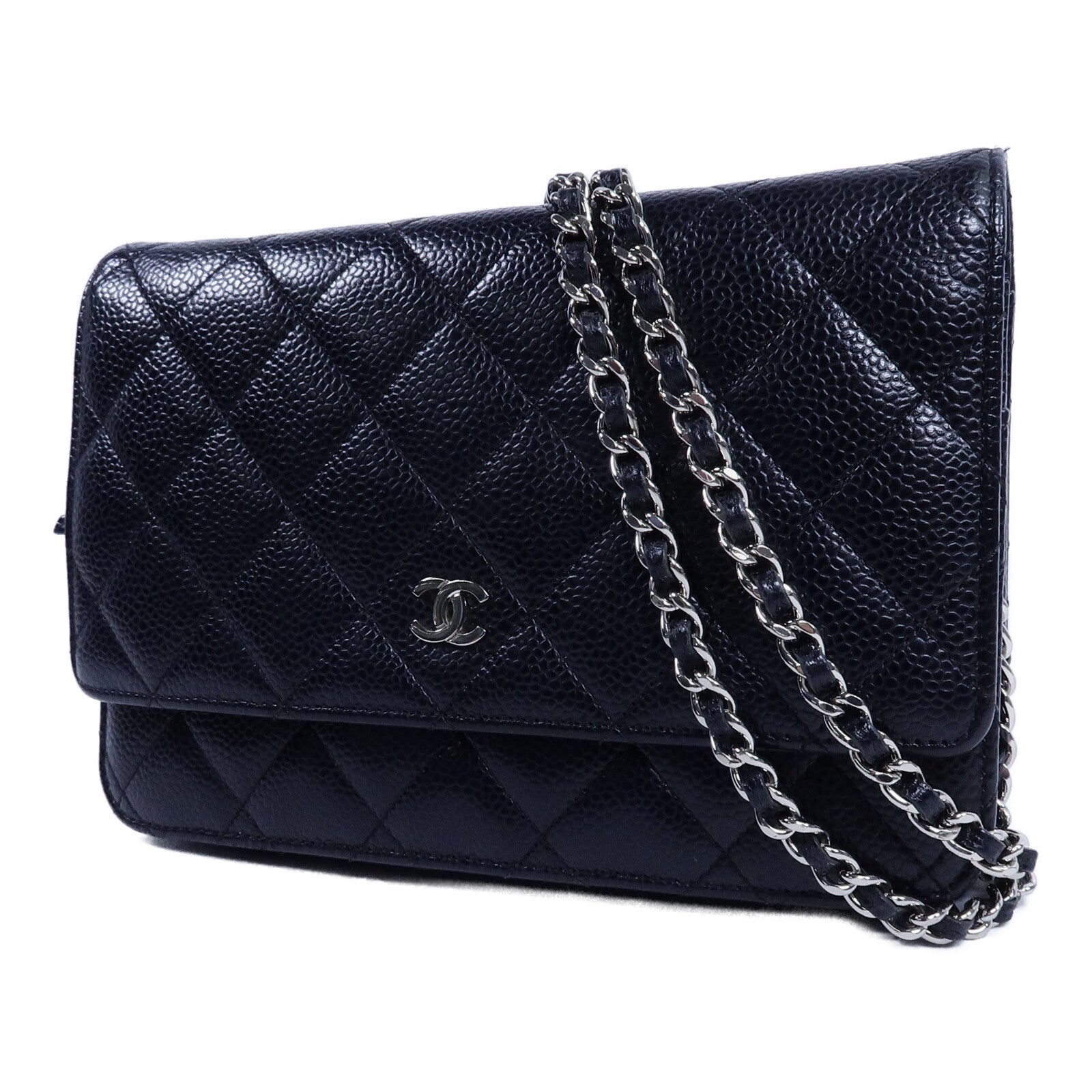 CHANEL 牛皮皮革WOC Wallet On Chain鏈帶肩背袋