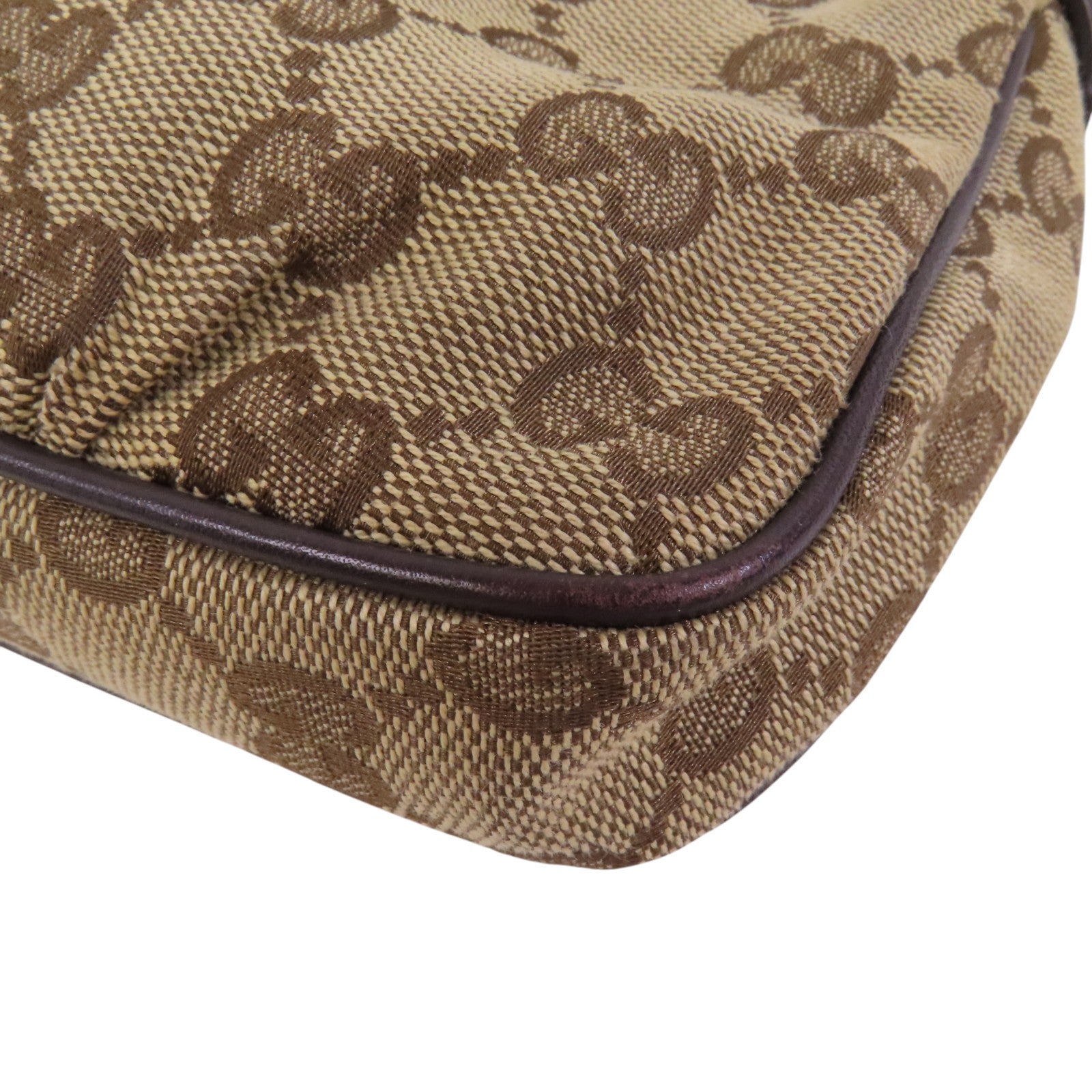 GUCCI GG帆布Mini Shoulder Bag金扣肩背袋