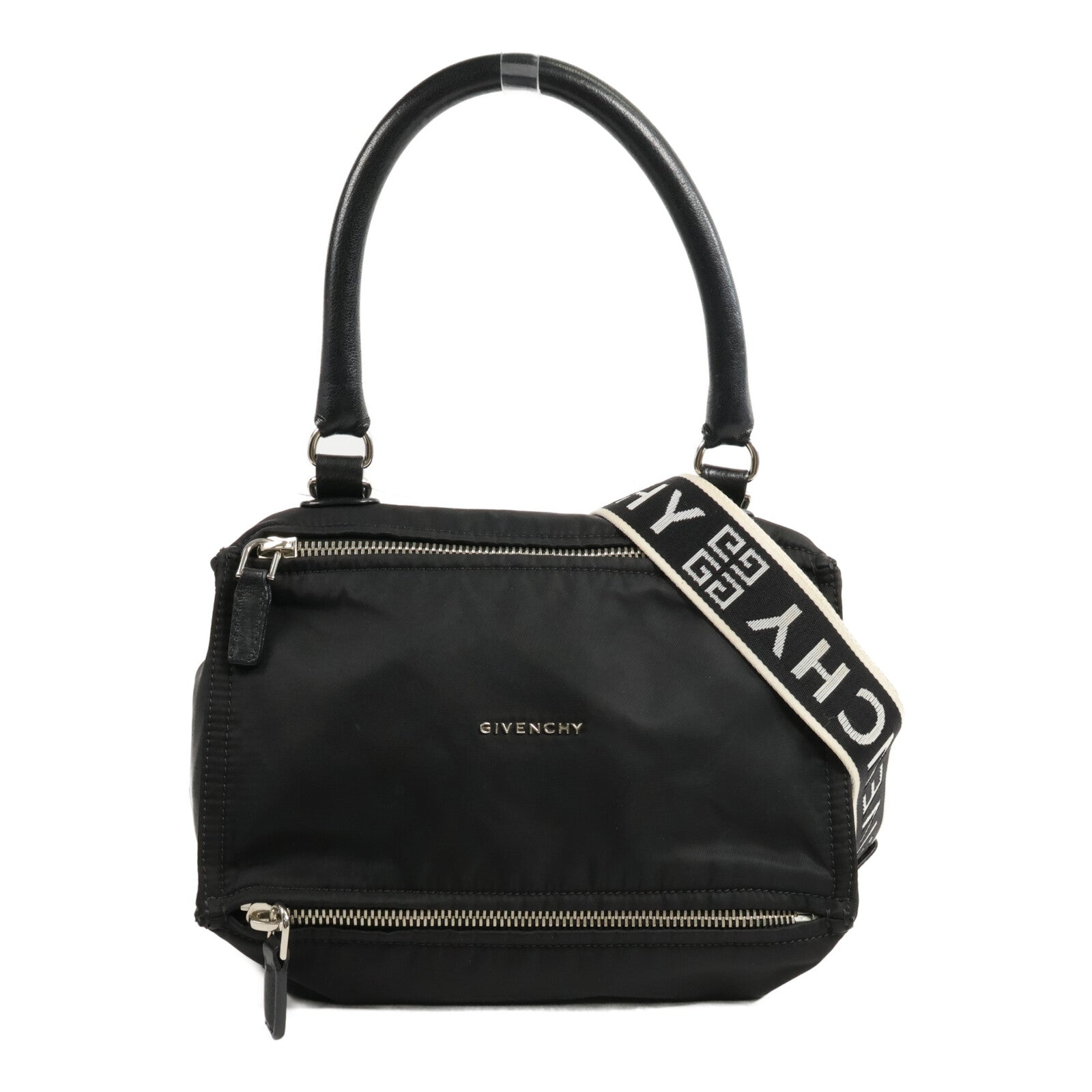 GIVENCHY 牛皮皮革/尼龍Pandora Bag肩背袋