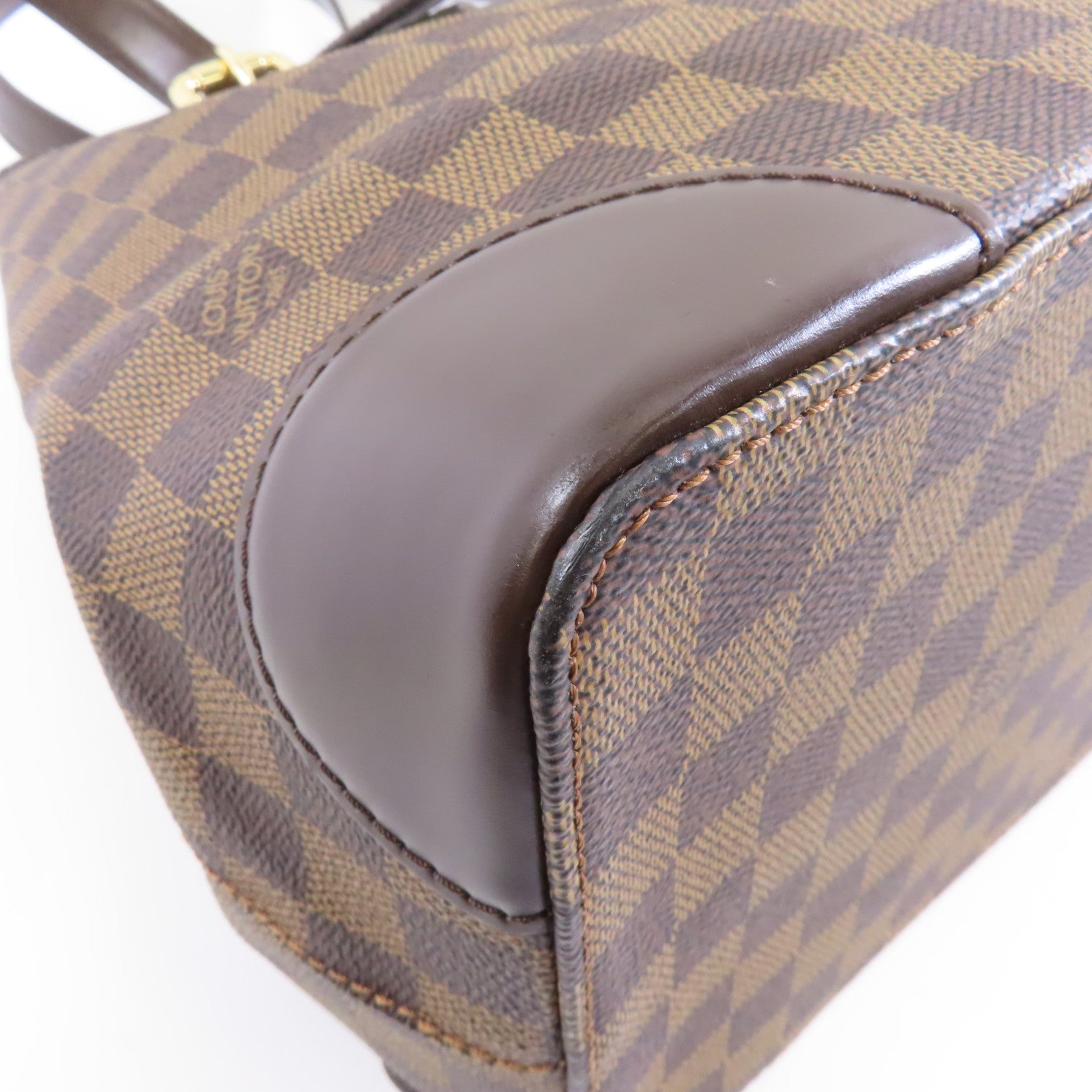 LOUIS VUITTON 【激減優惠】Damier Hampstead GM金扣肩背袋啡色