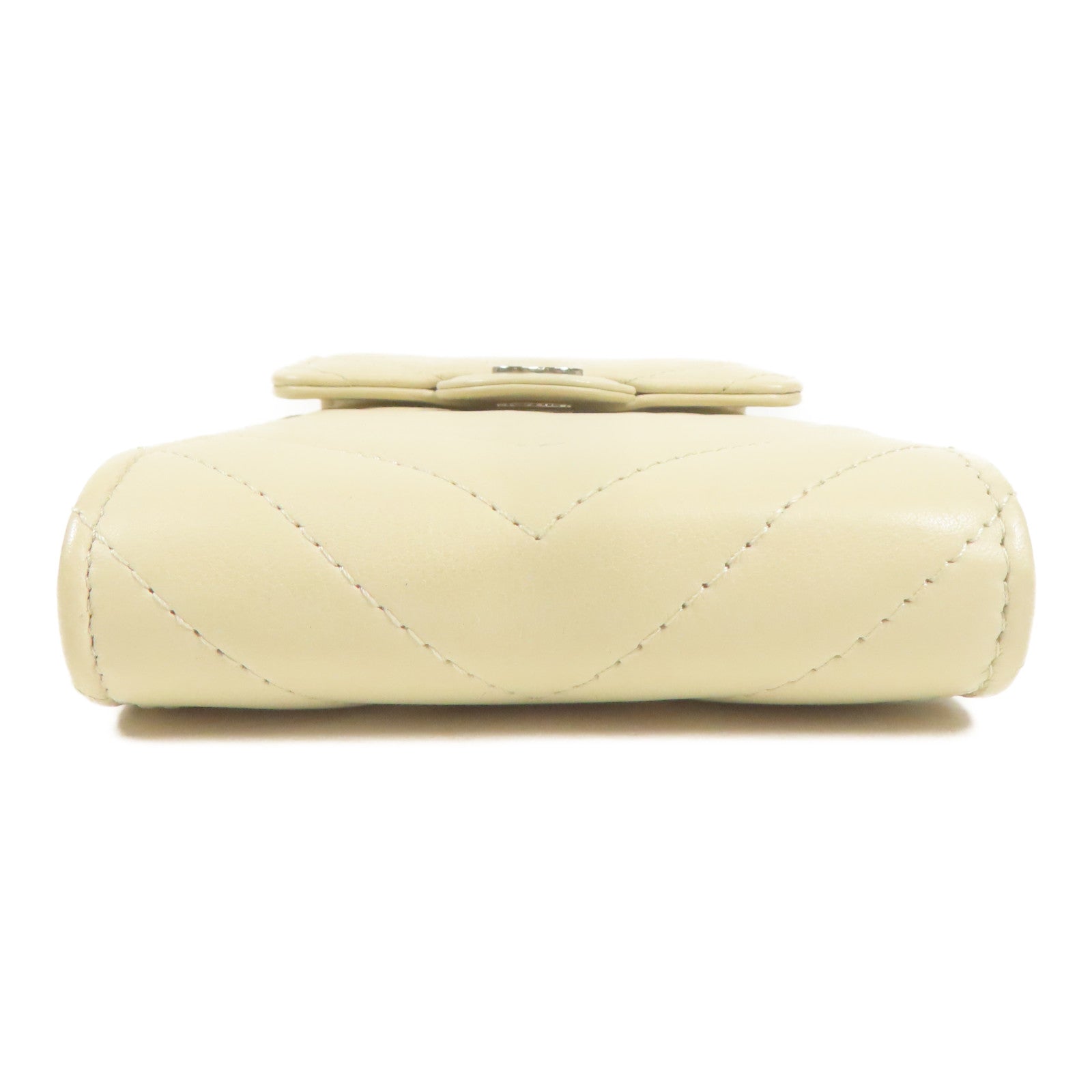 CHANEL 牛皮皮革Shoulder Bag銀扣鏈帶肩背袋