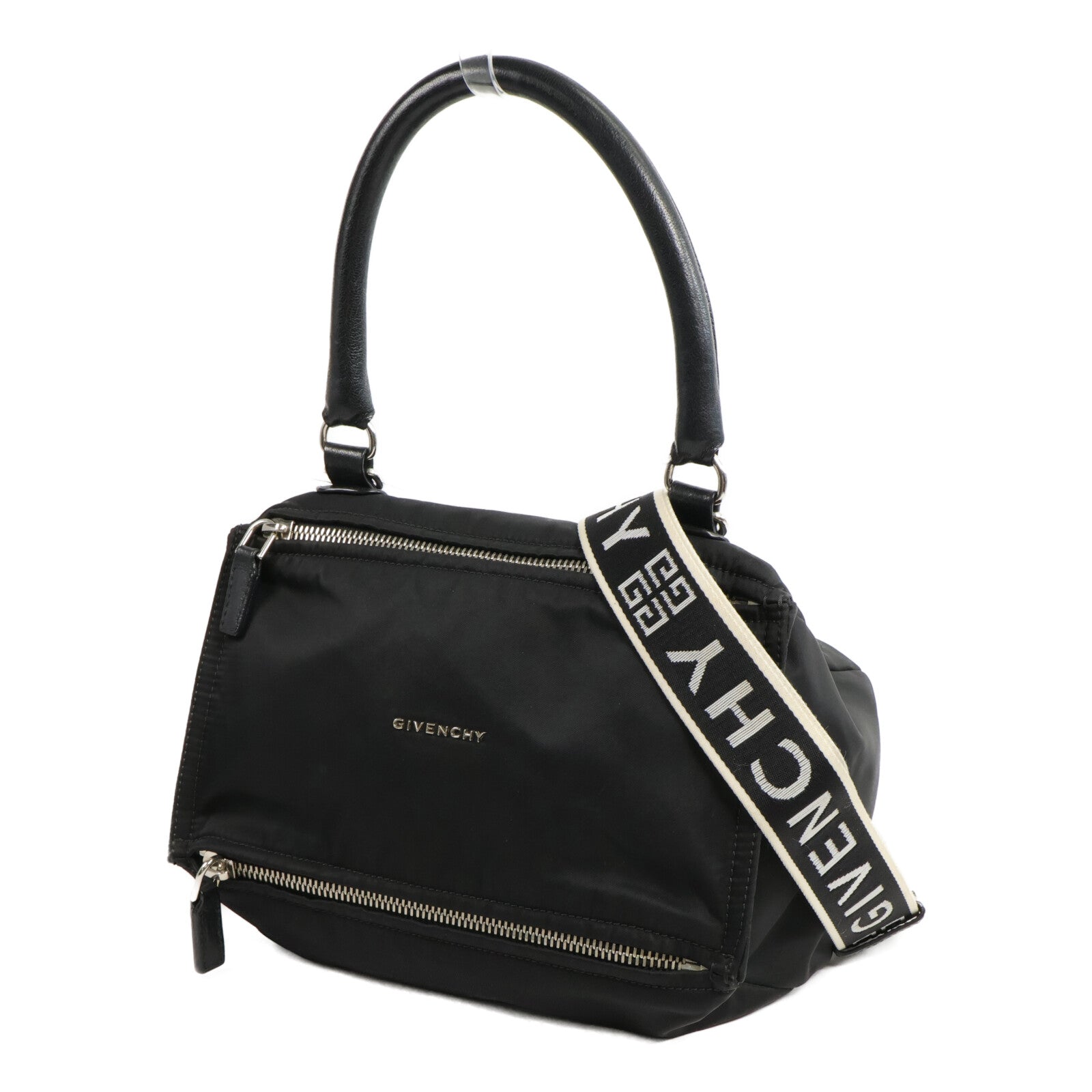 GIVENCHY 牛皮皮革/尼龍Pandora Bag肩背袋