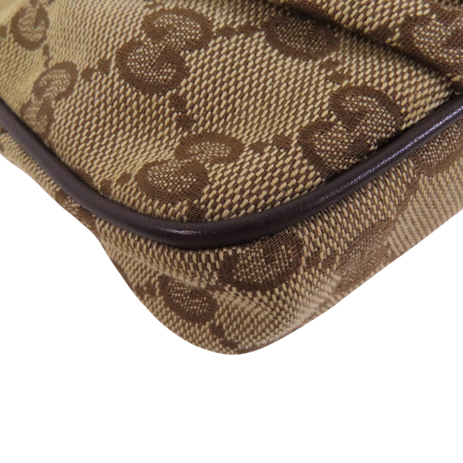 GUCCI GG帆布Mini Shoulder Bag金扣肩背袋