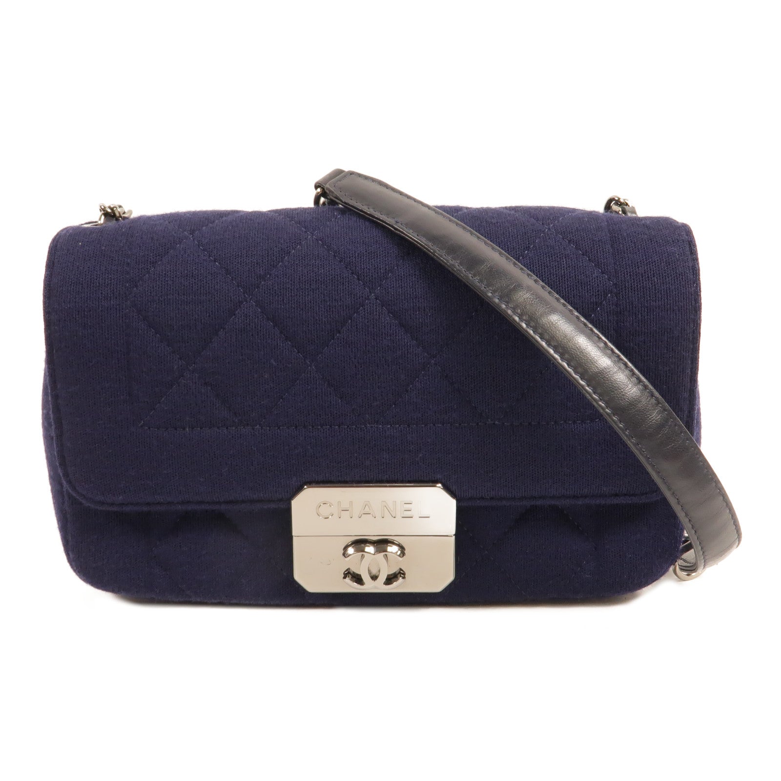 CHANEL 針織布Chic With Me Flap Bag肩背袋
