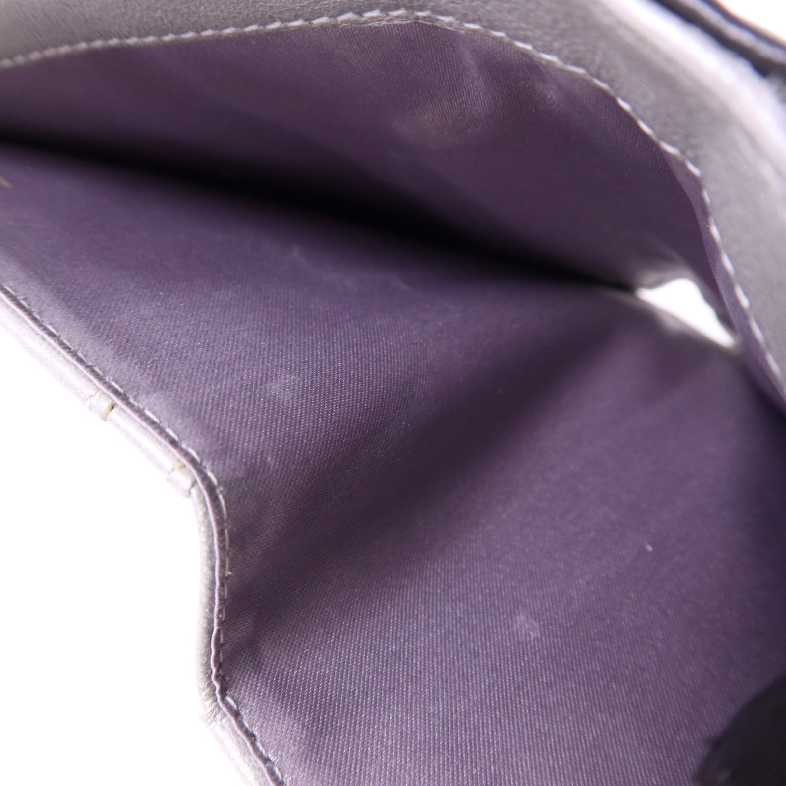 CHANEL 羊皮皮革Camellia Wallet銀扣錢包