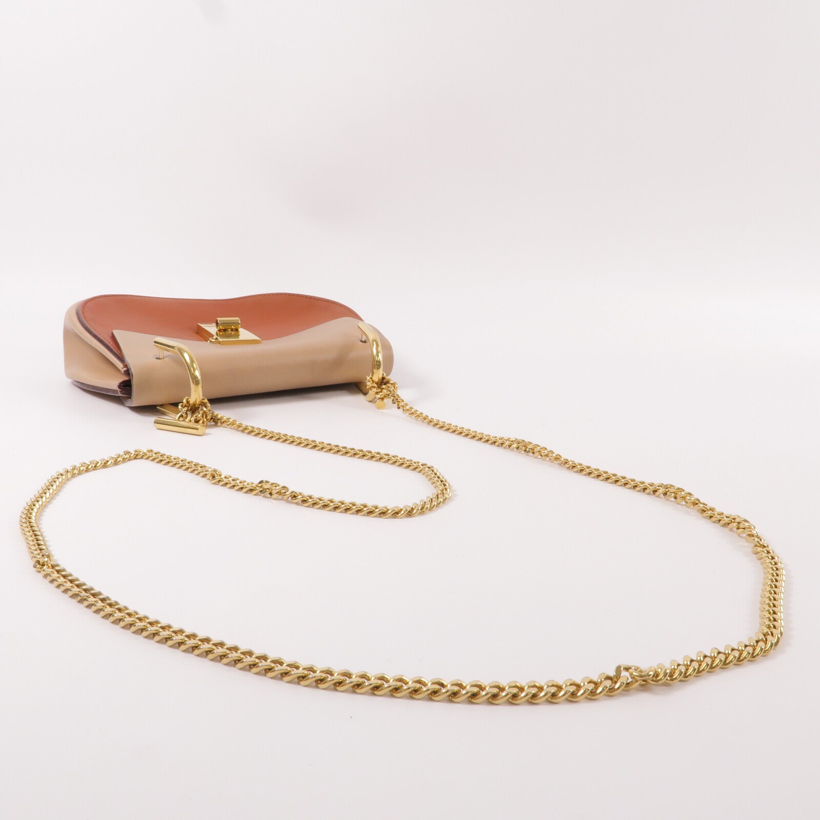Chloe 牛皮皮革Chain Shoulder鏈帶肩背袋