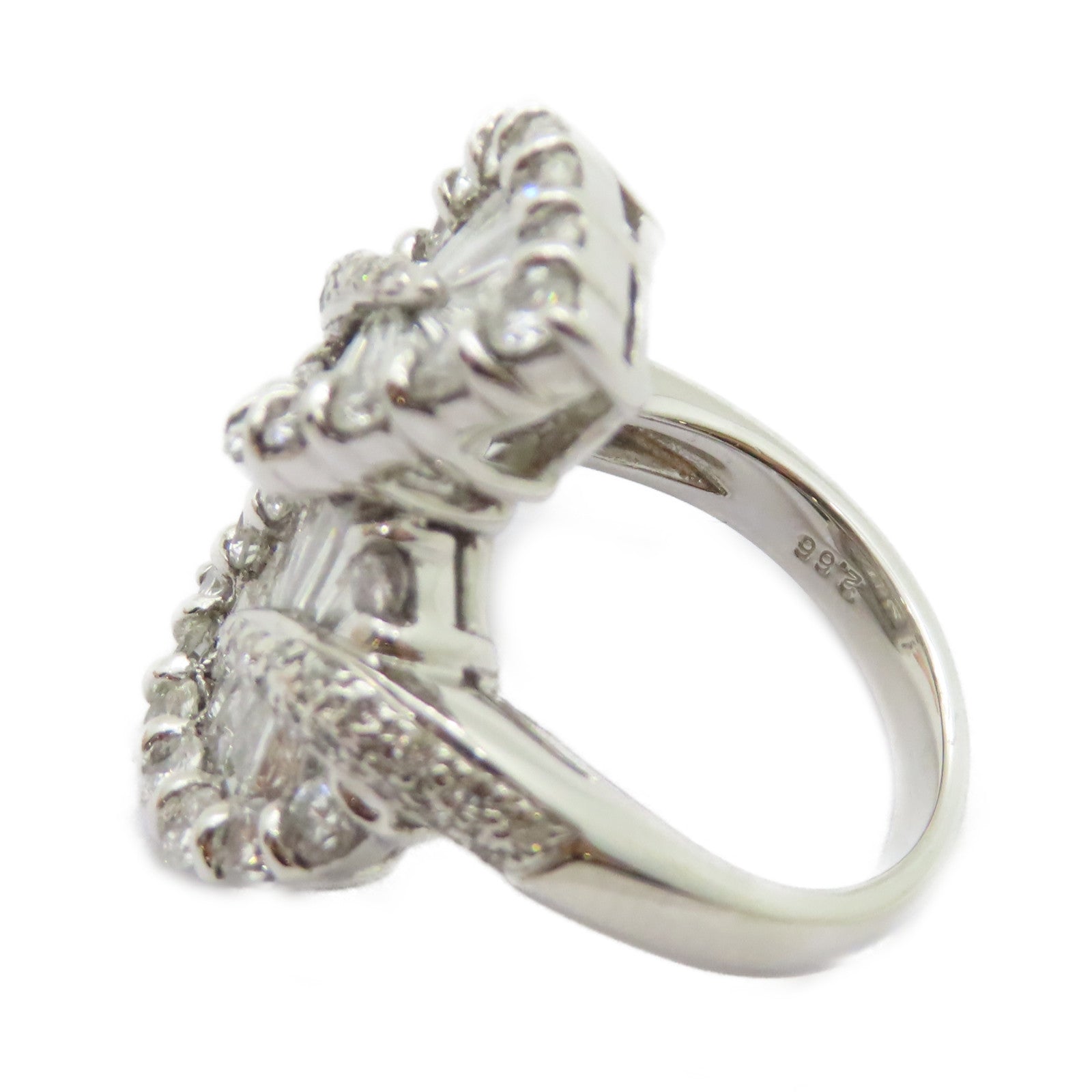 JEWELRY PT900鉑金Diamond Ring 2.66ct鑽石戒指US#5
