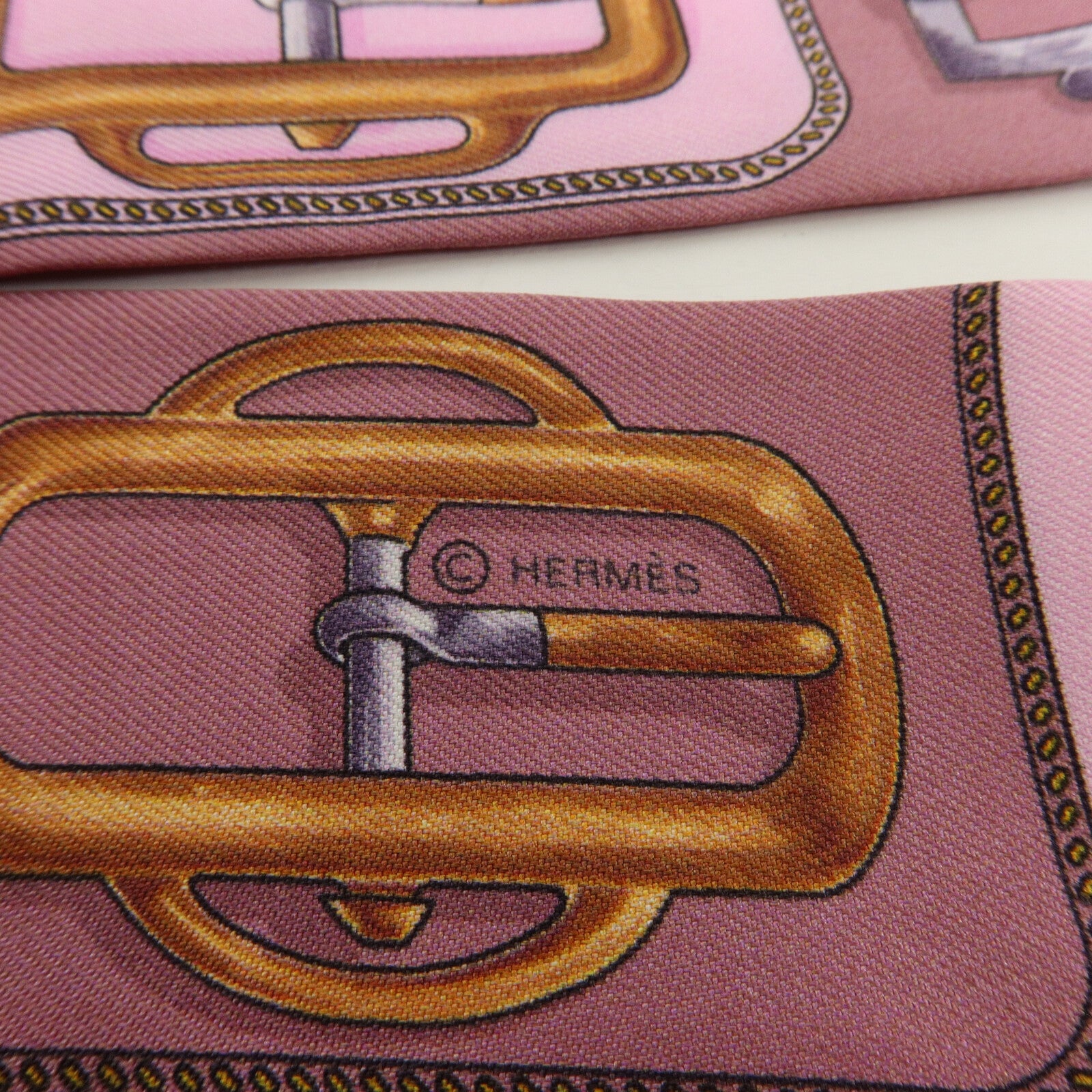 HERMES 絲質Twilly絲巾