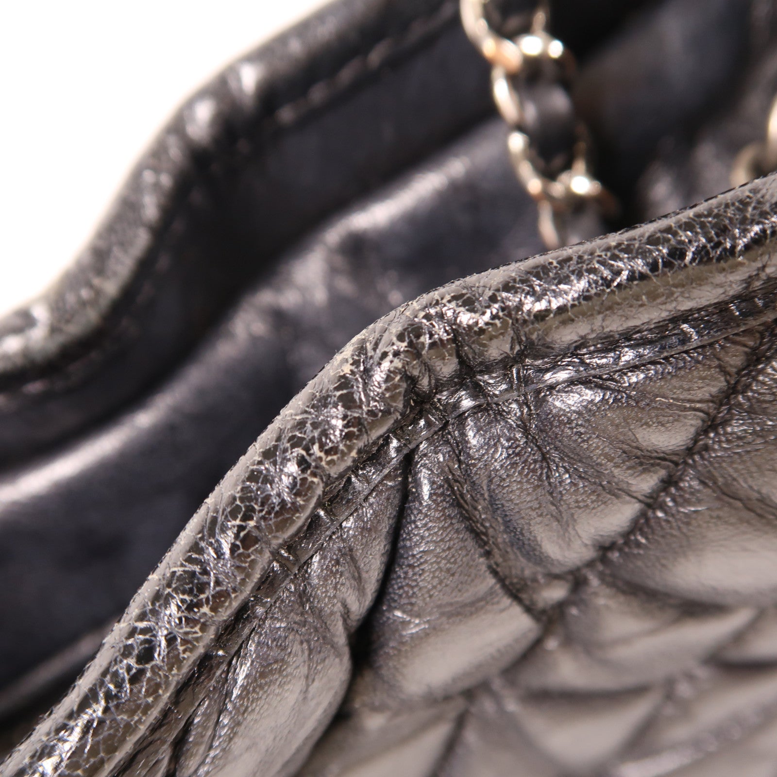 CHANEL 牛皮皮革Gabrielle Large鏈帶肩背袋