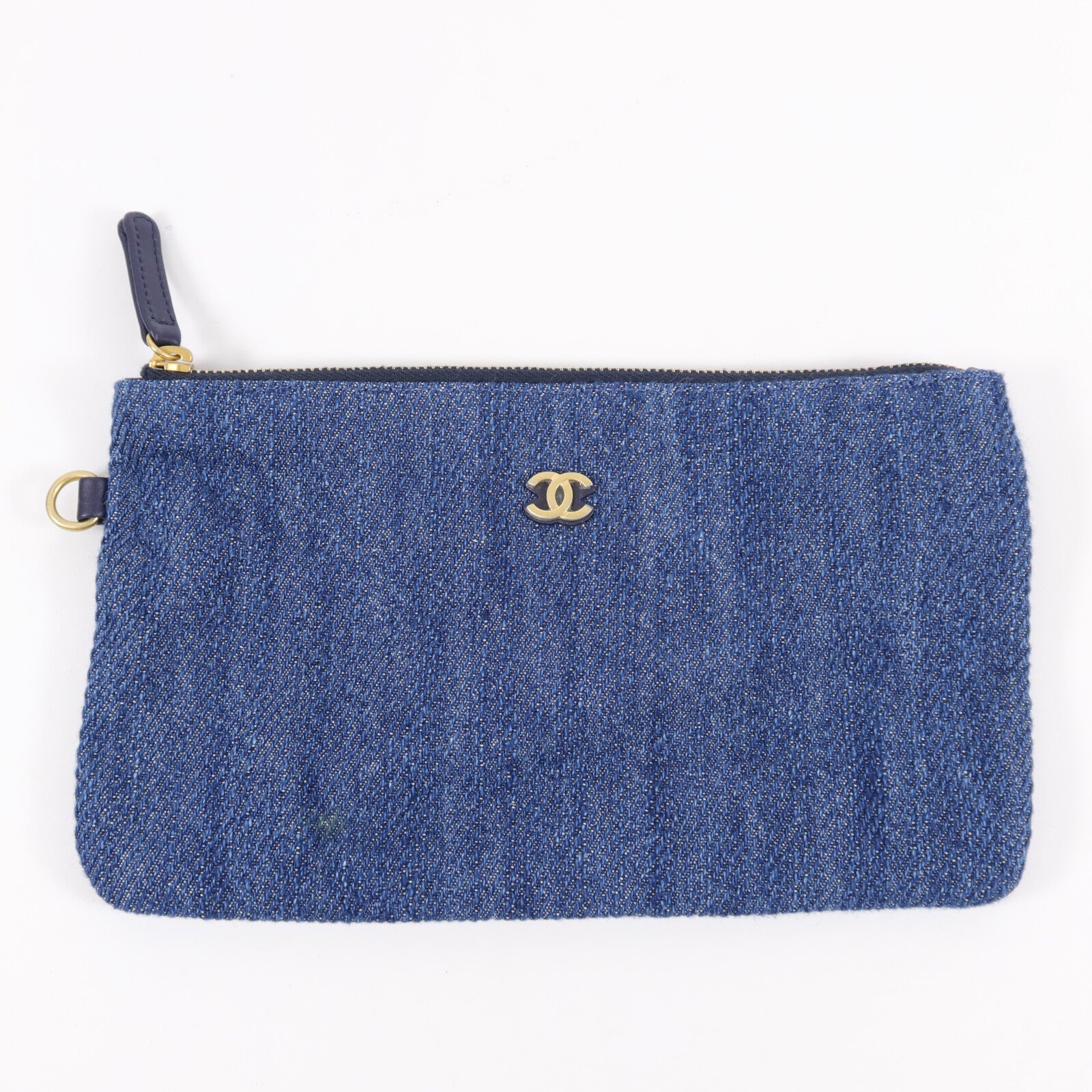 CHANEL 牛仔布Shoulder Bag肩背袋