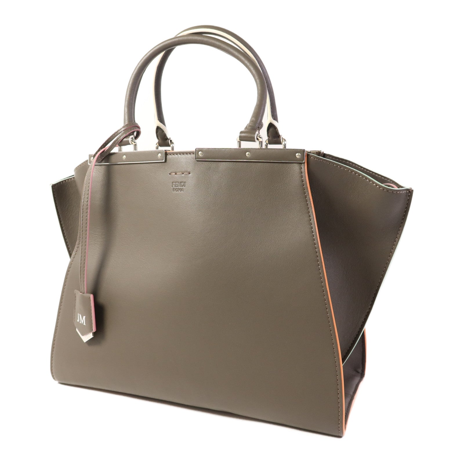 FENDI 牛皮皮革3 Jours銀扣手挽肩背兩用袋